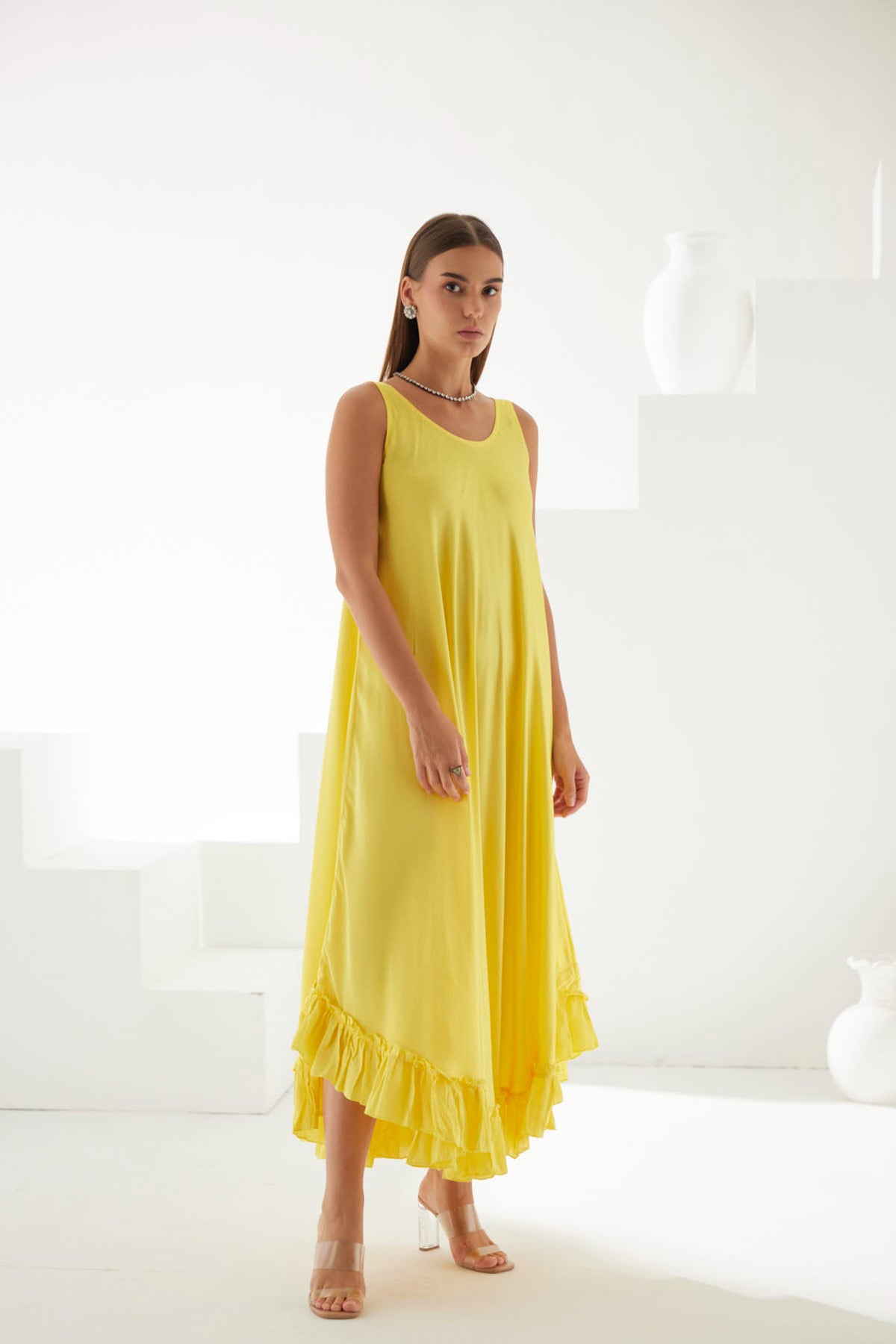 Yellow Midi Dress