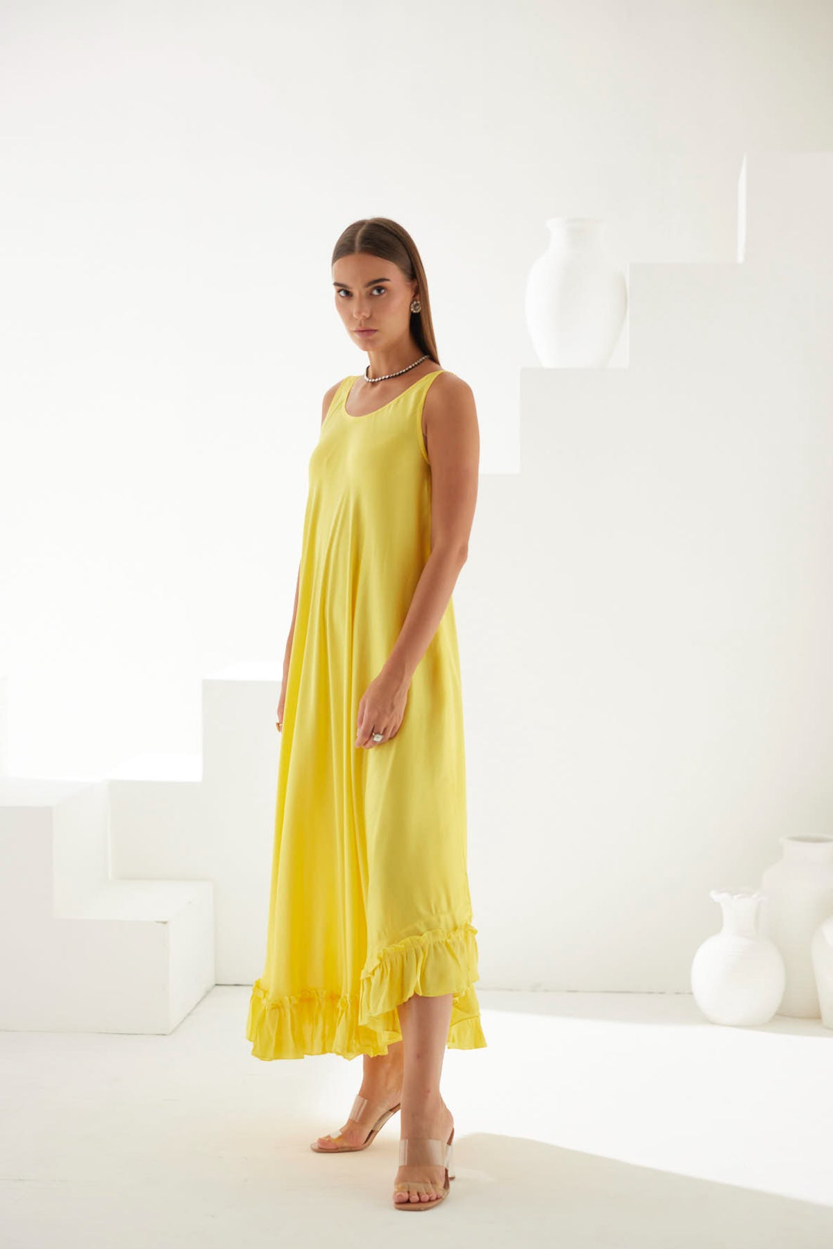 Yellow Midi Dress