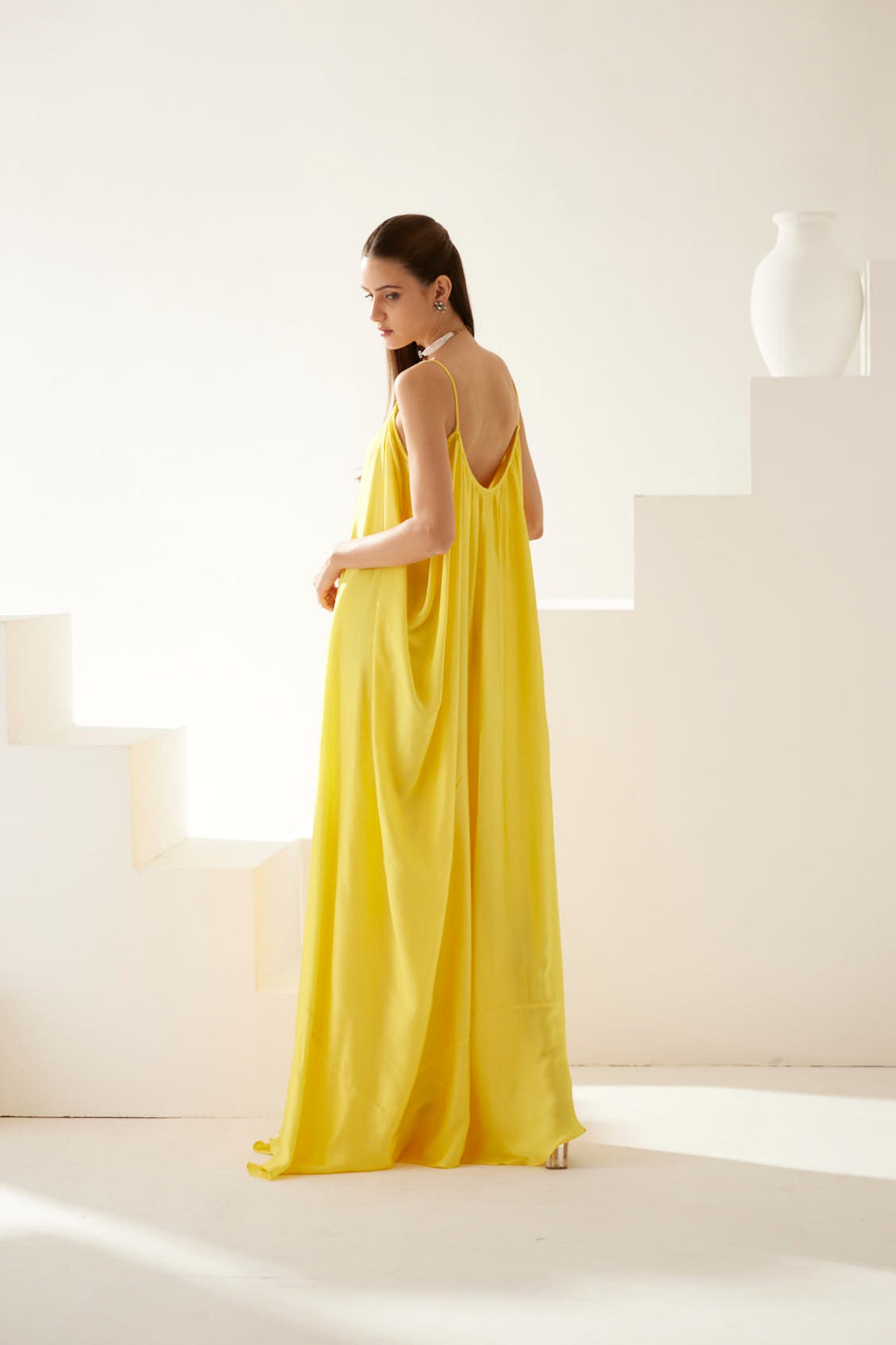 Yellow Strappy Maxi Dress