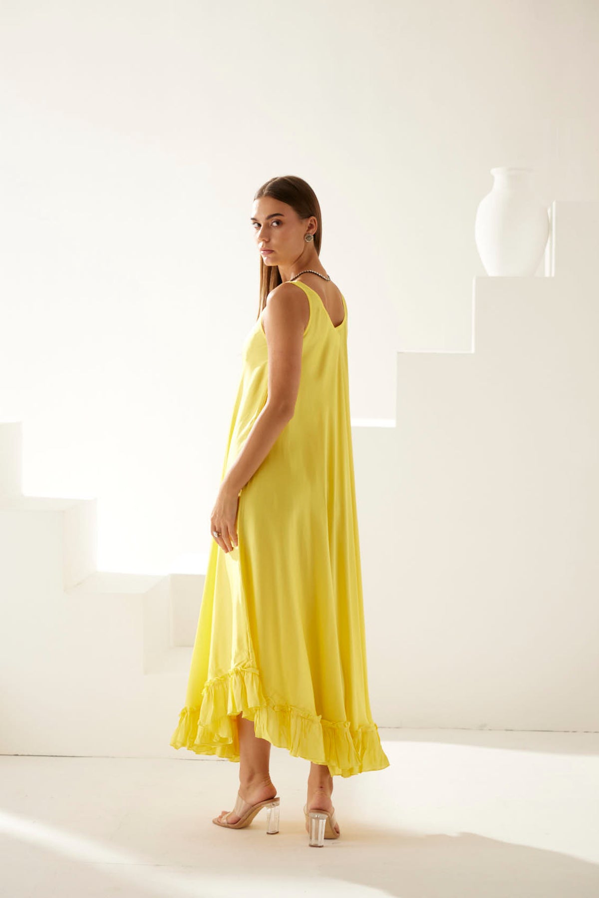 Yellow Midi Dress