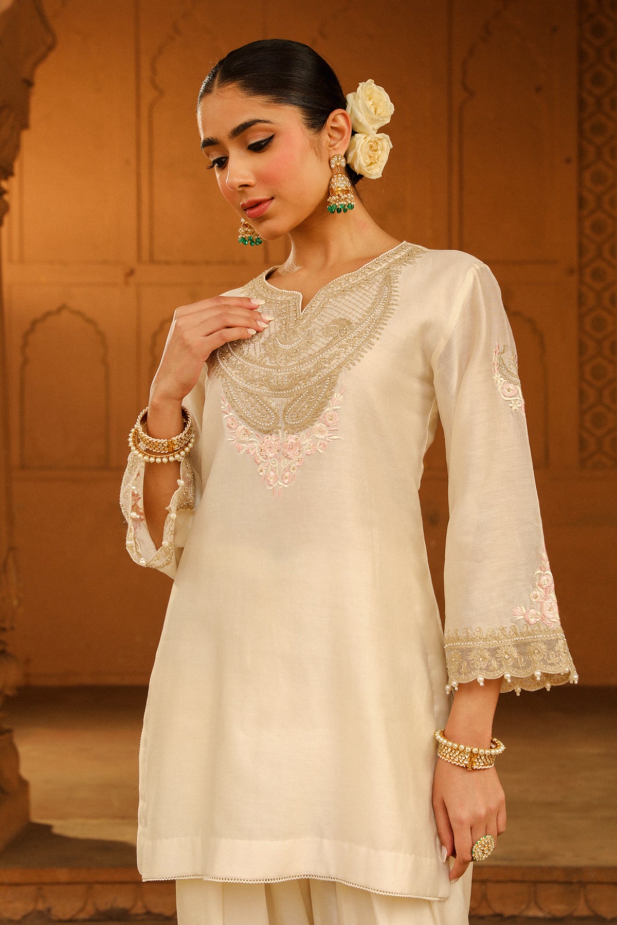 Daisy Ivory Ashira Kurta Set