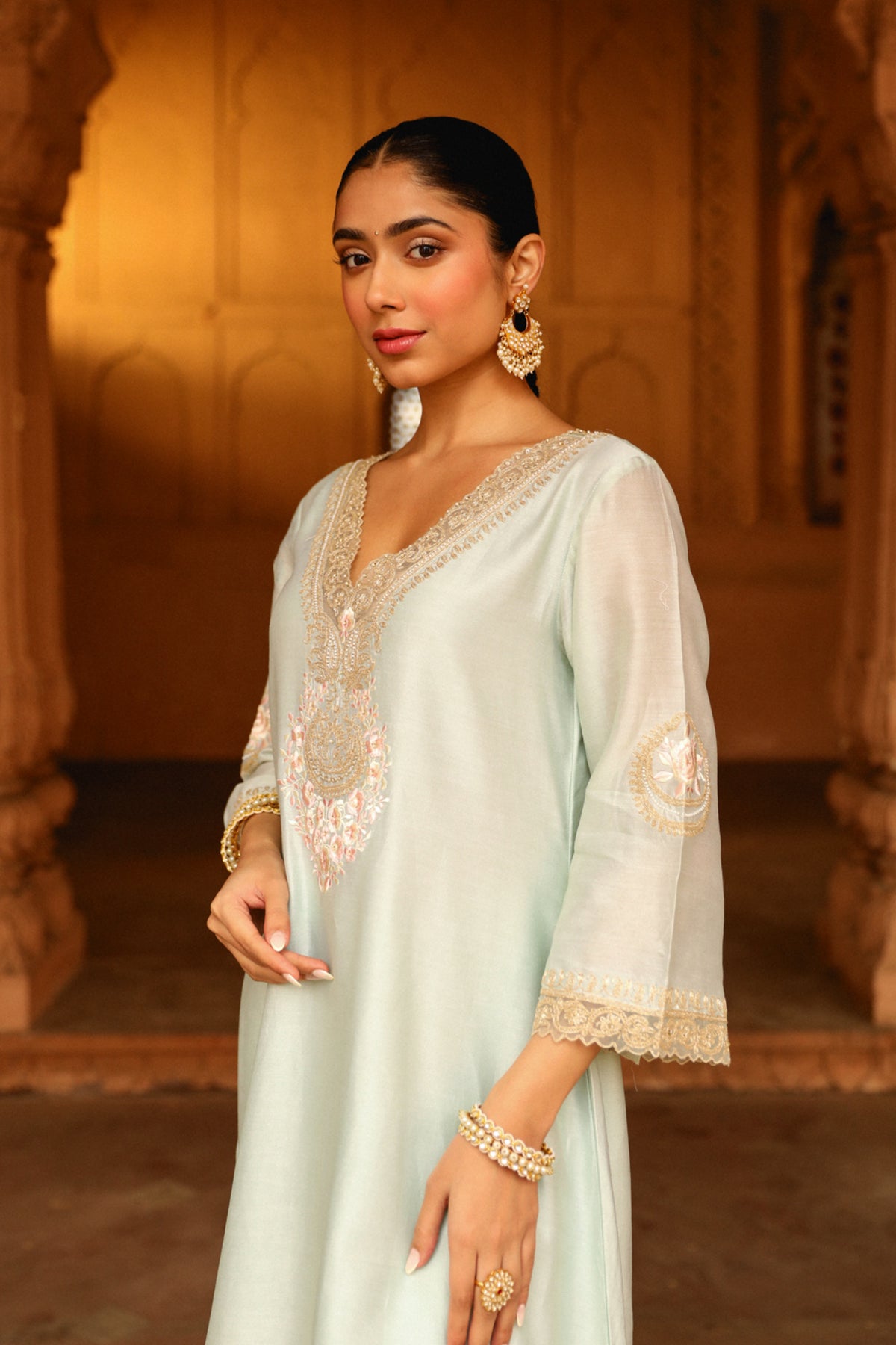 Misty Green Sanvi Kurta Set