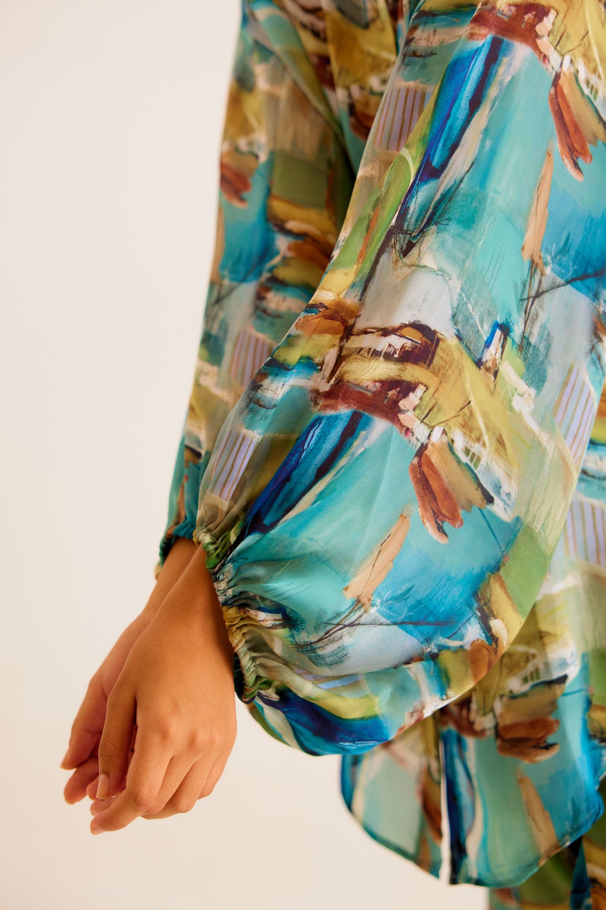 Brushstroke Printed Work Shirt