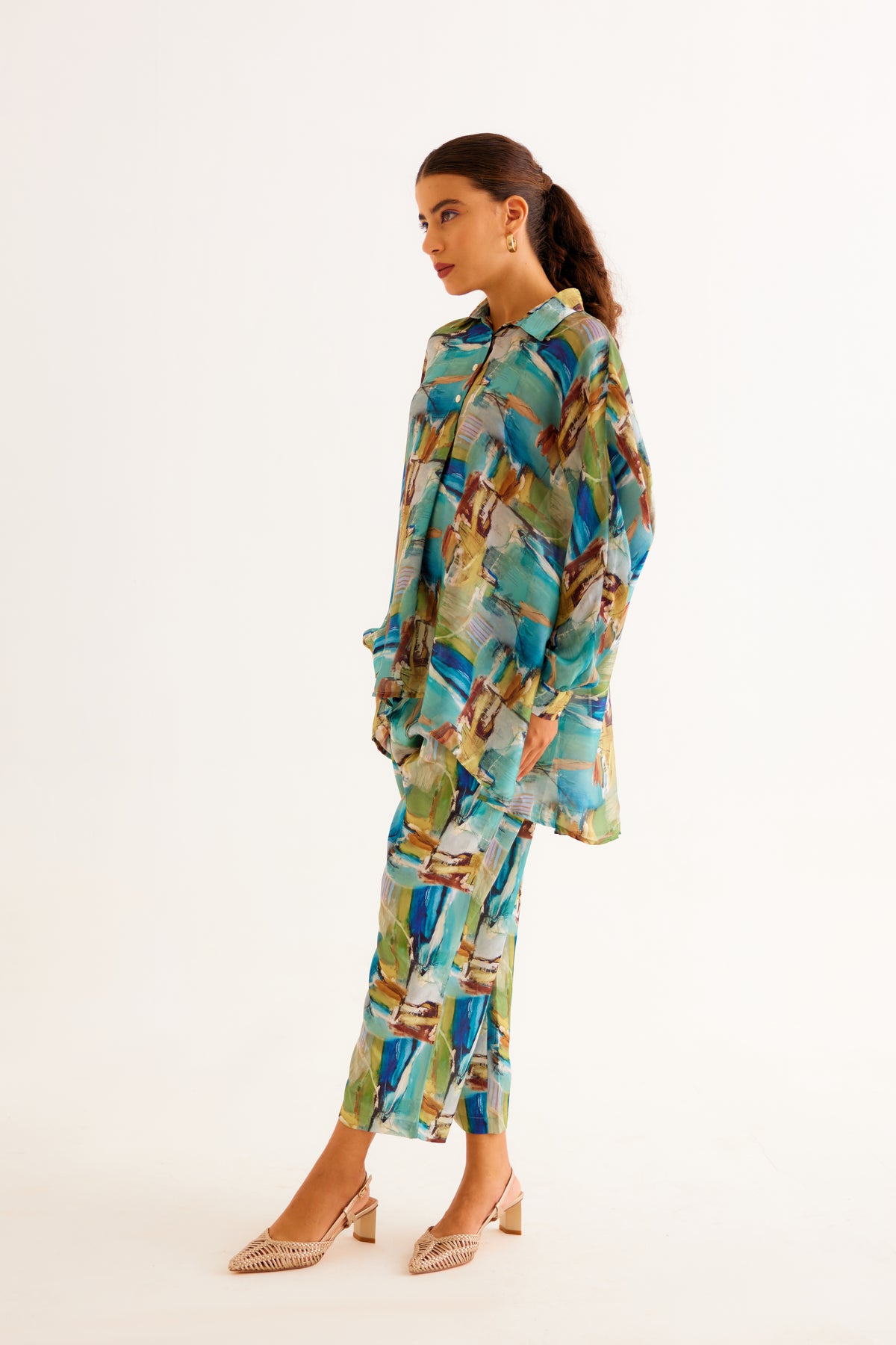 Brushstroke Printed Pac Shirt