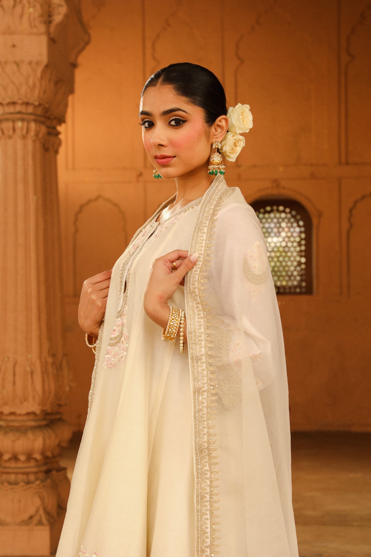 Daisy Ivory Faria Kurta Set