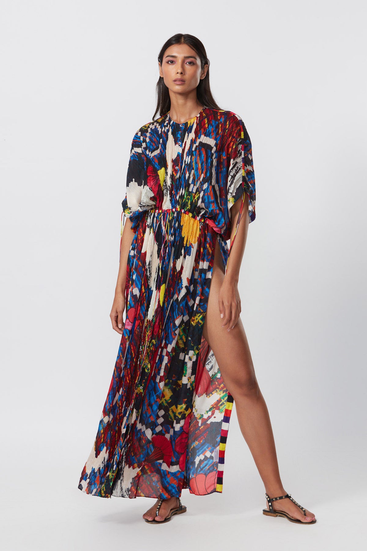 Printed Slit Kaftan