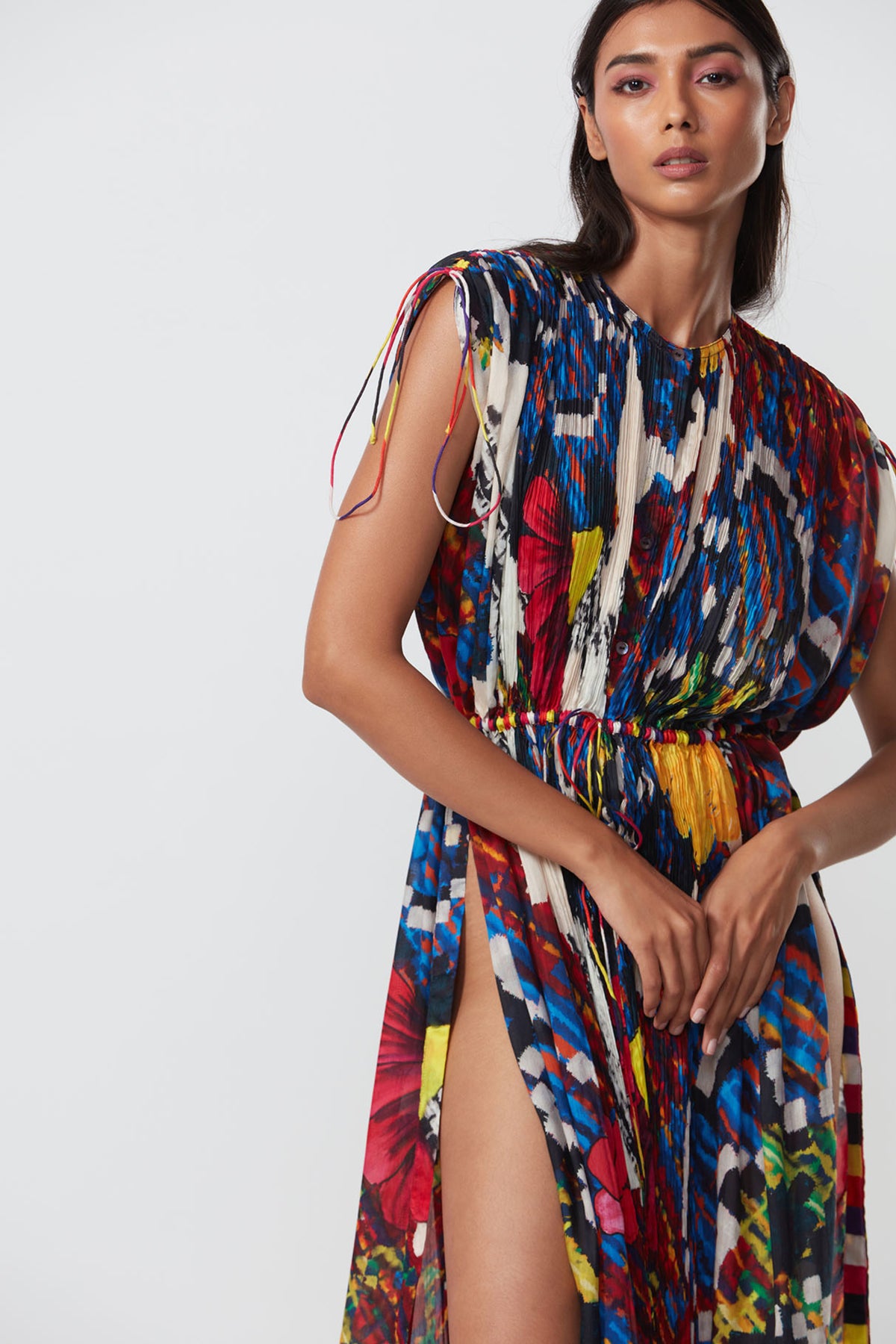 Printed Slit Kaftan