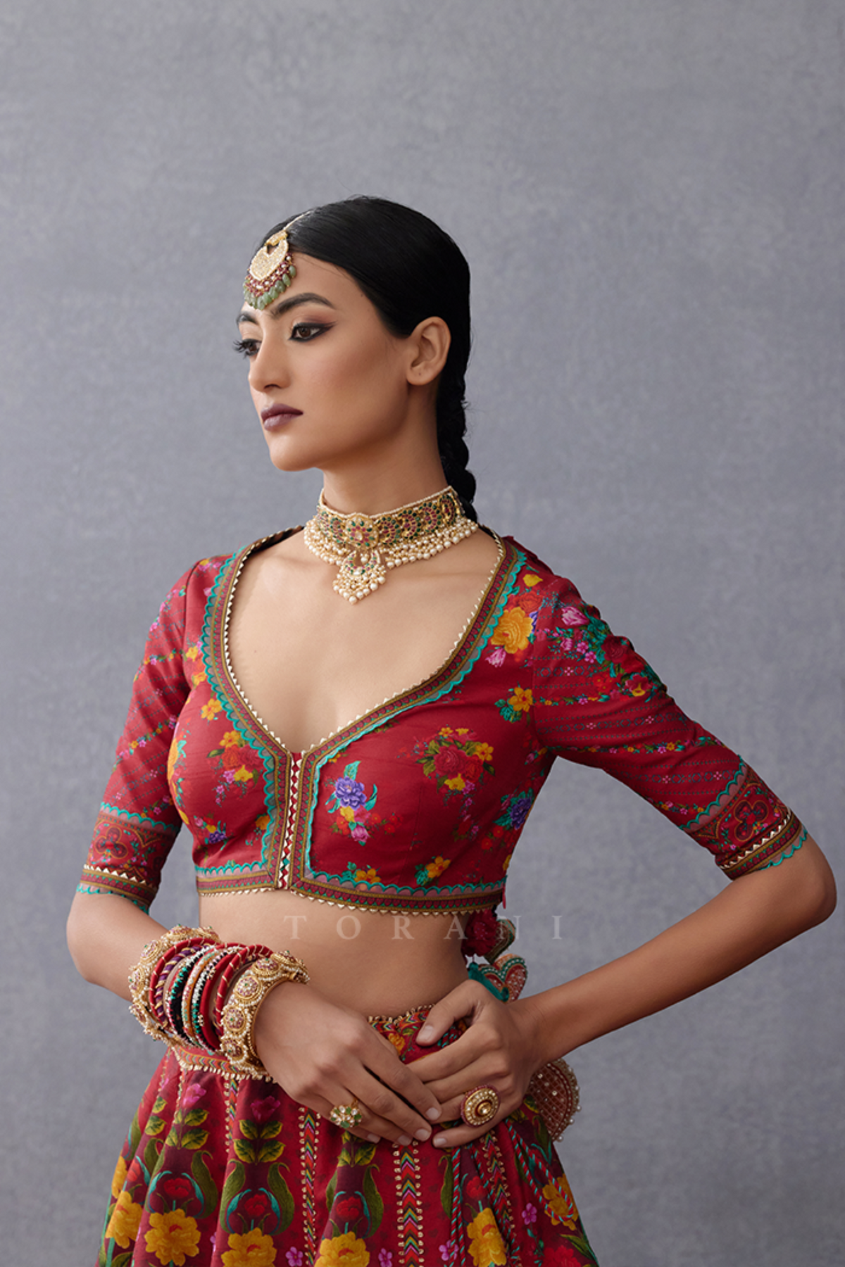 Dil Surkh Eedha Lehenga Set