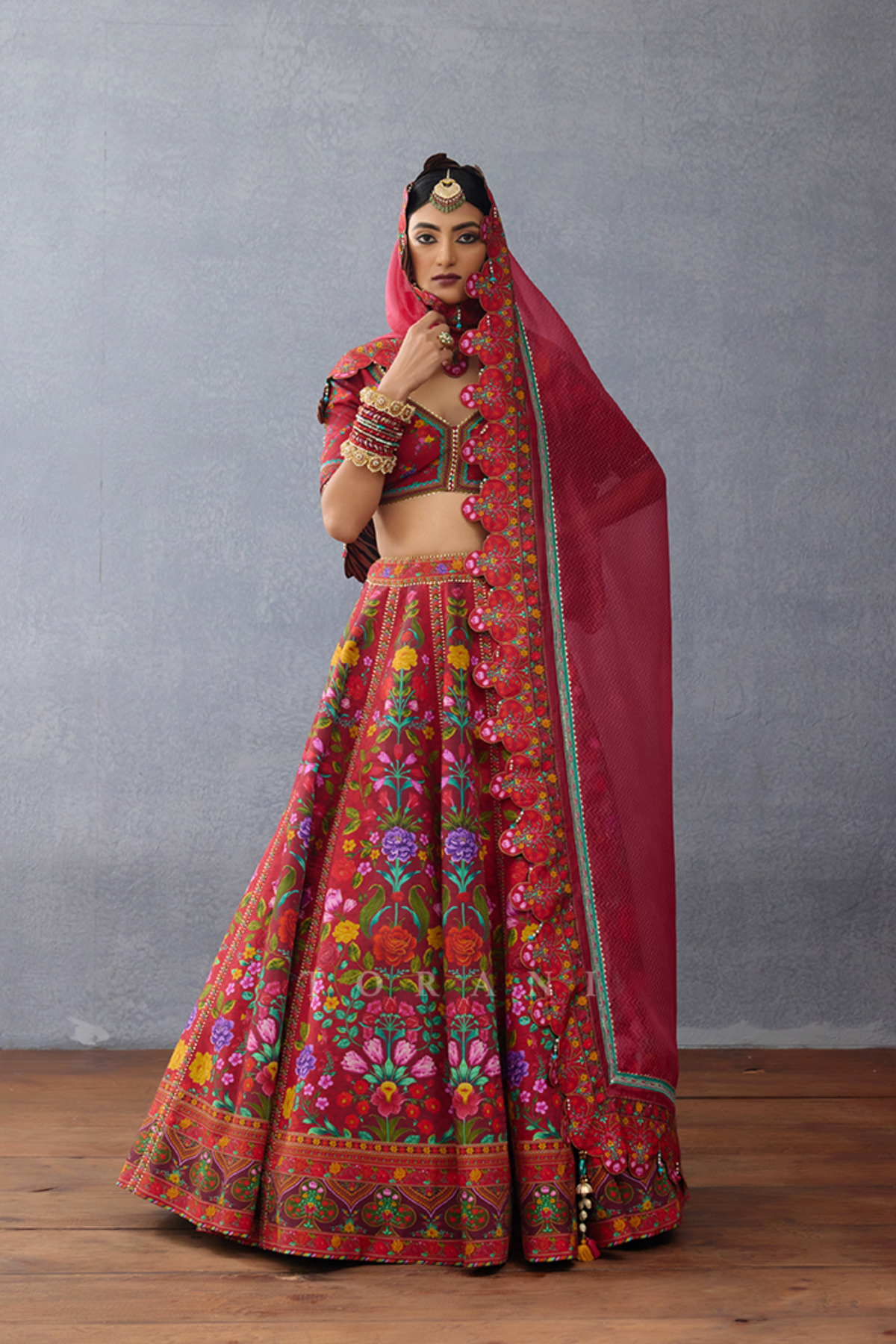 Dil Surkh Eedha Lehenga Set