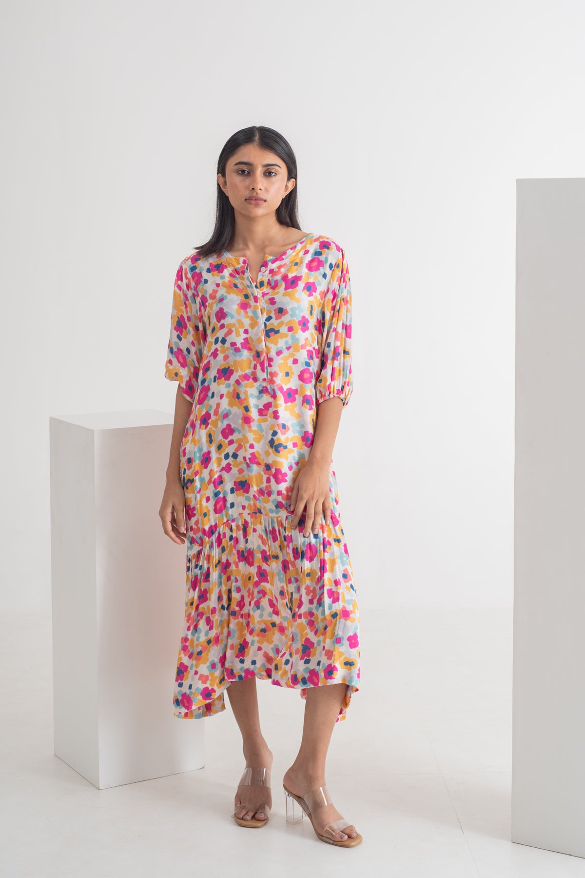 Multicolour Floral Print Dress