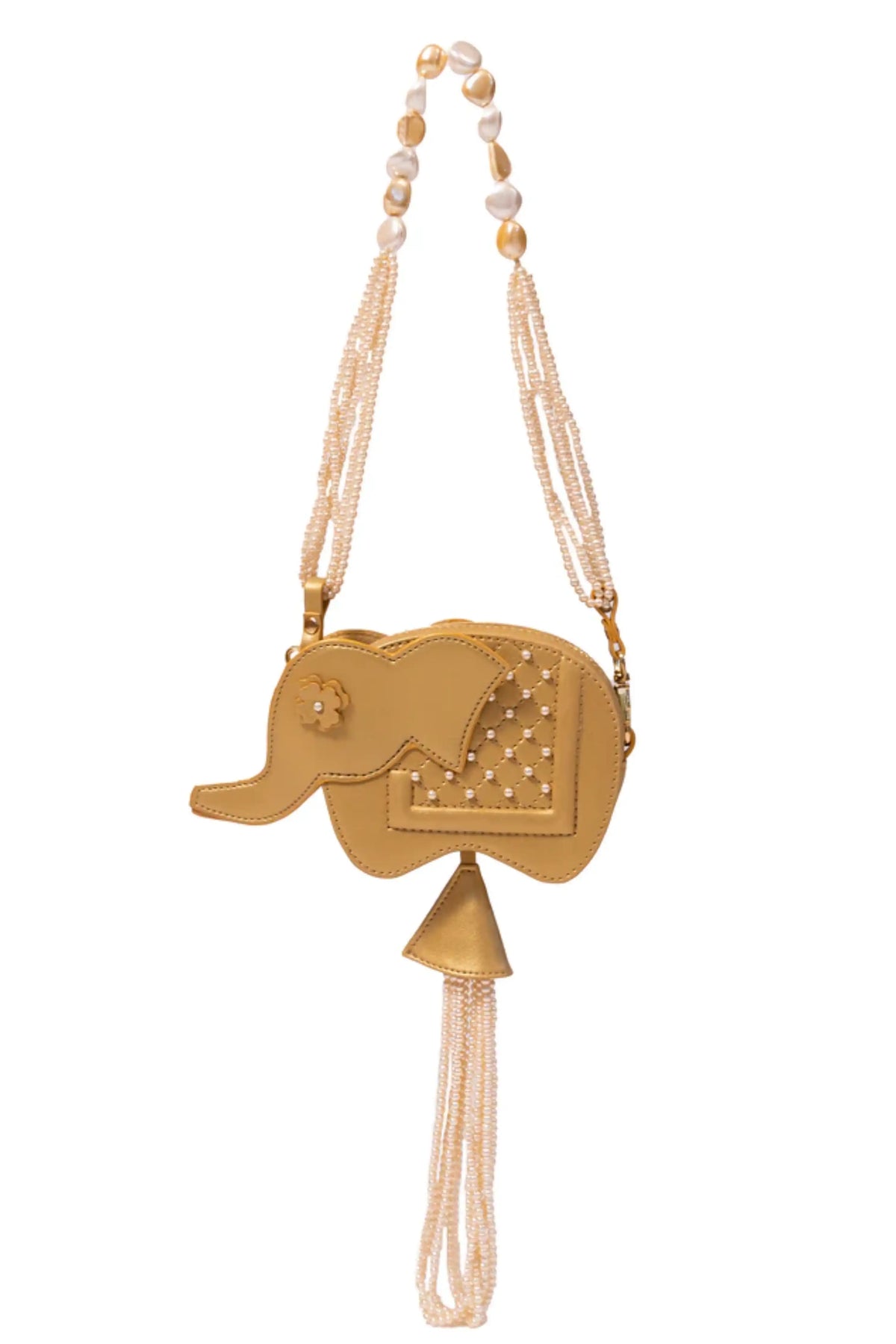 Sun Hera Golden Hathi Batua Bag