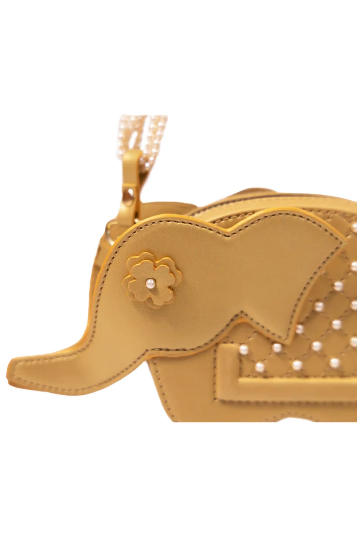 Sun Hera Golden Hathi Batua Bag