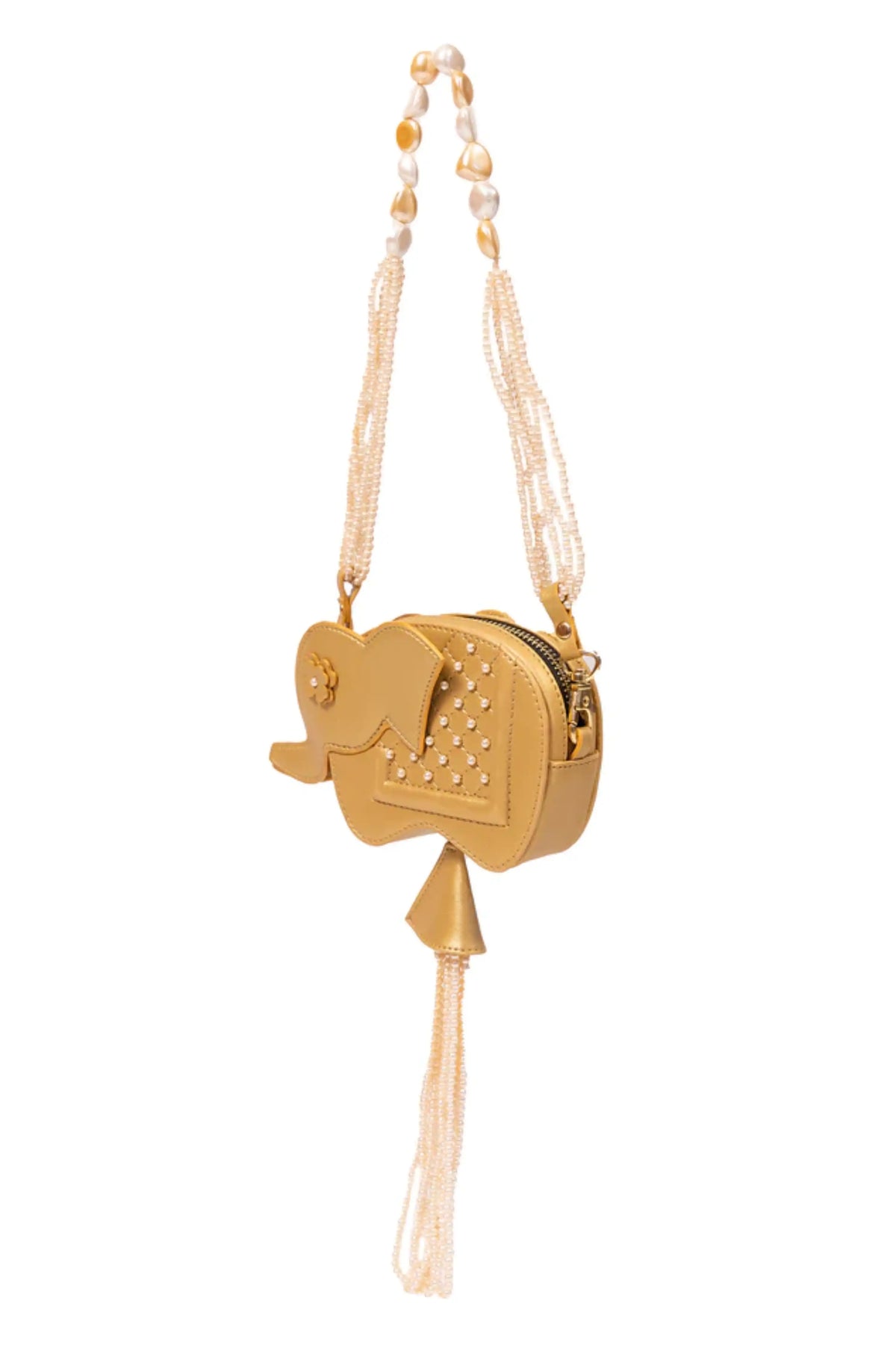 Sun Hera Golden Hathi Batua Bag