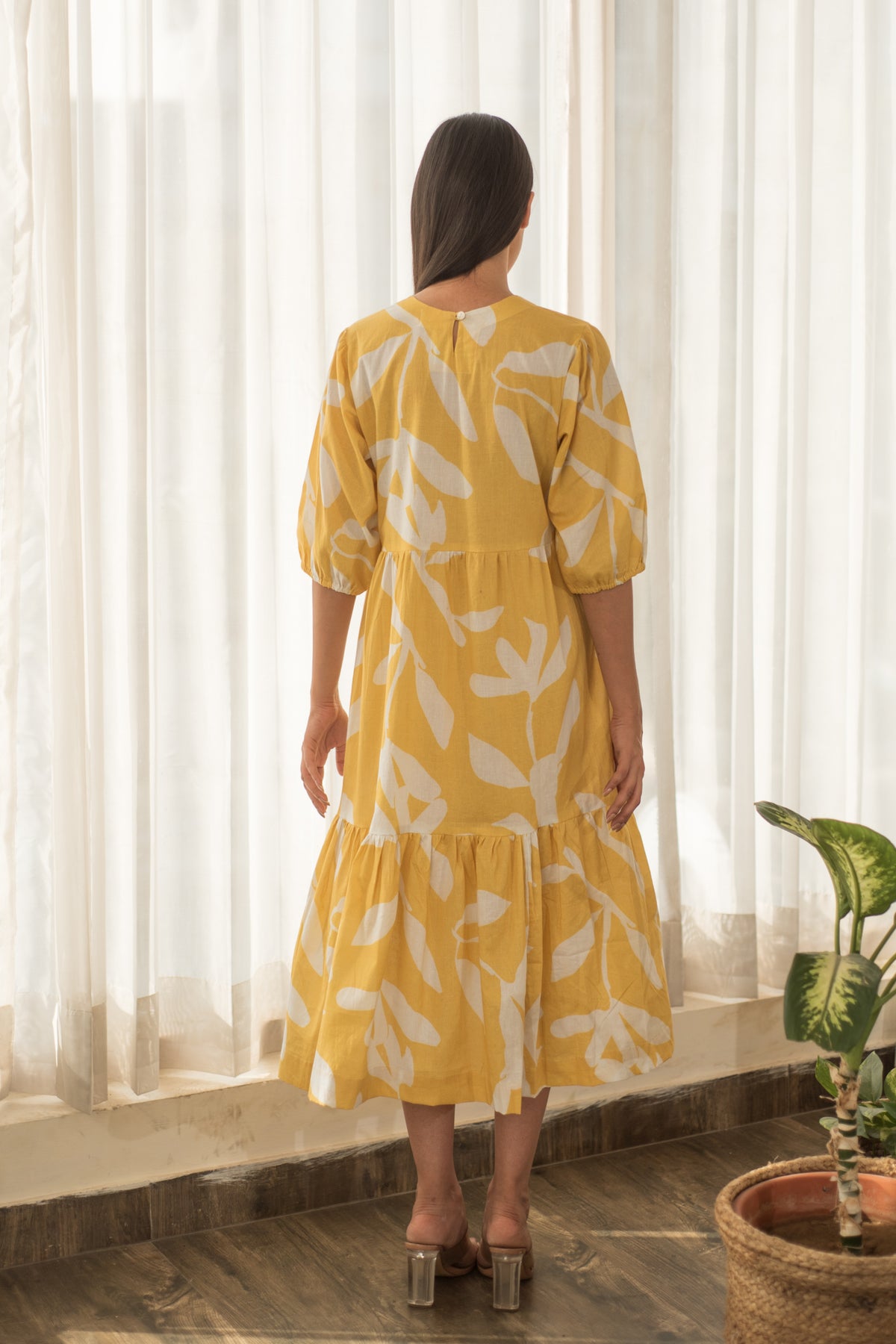 Yellow Tier Dress