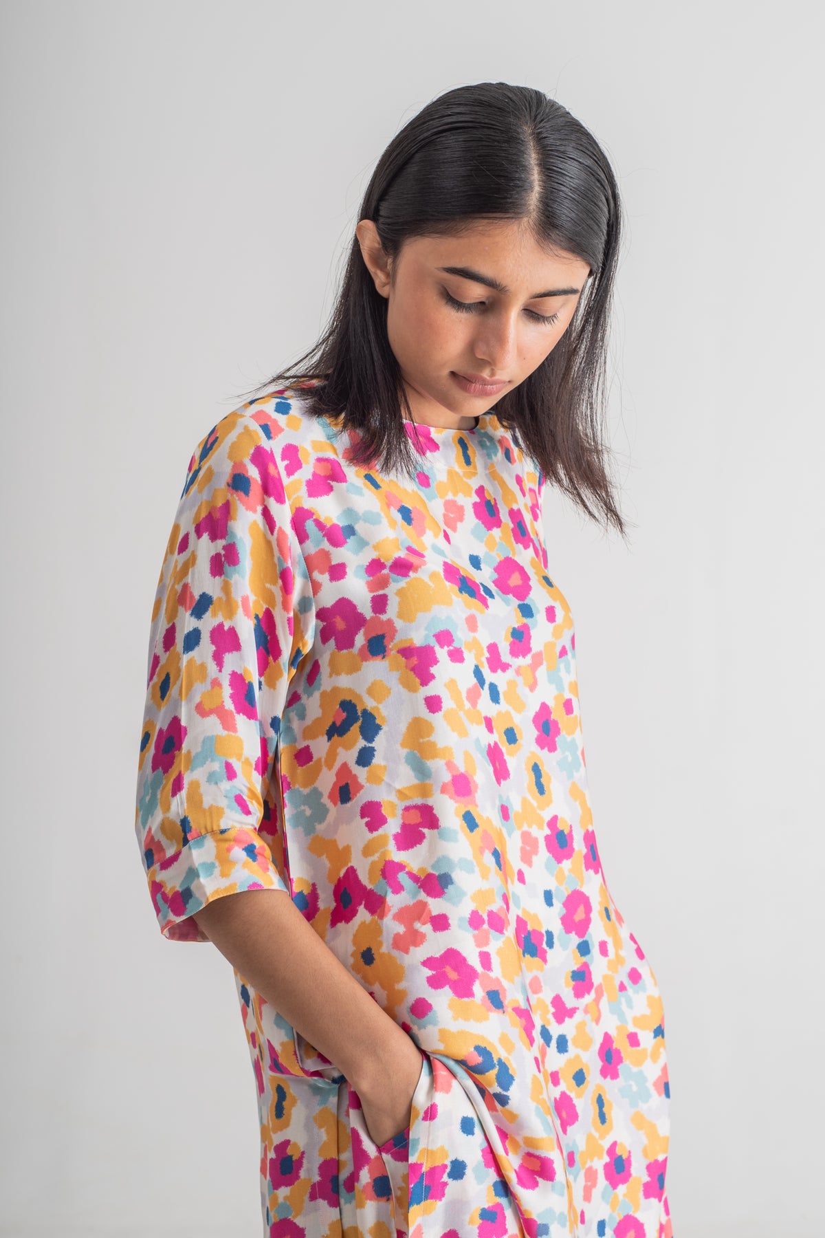 Multicolour Floral  Kurta Set