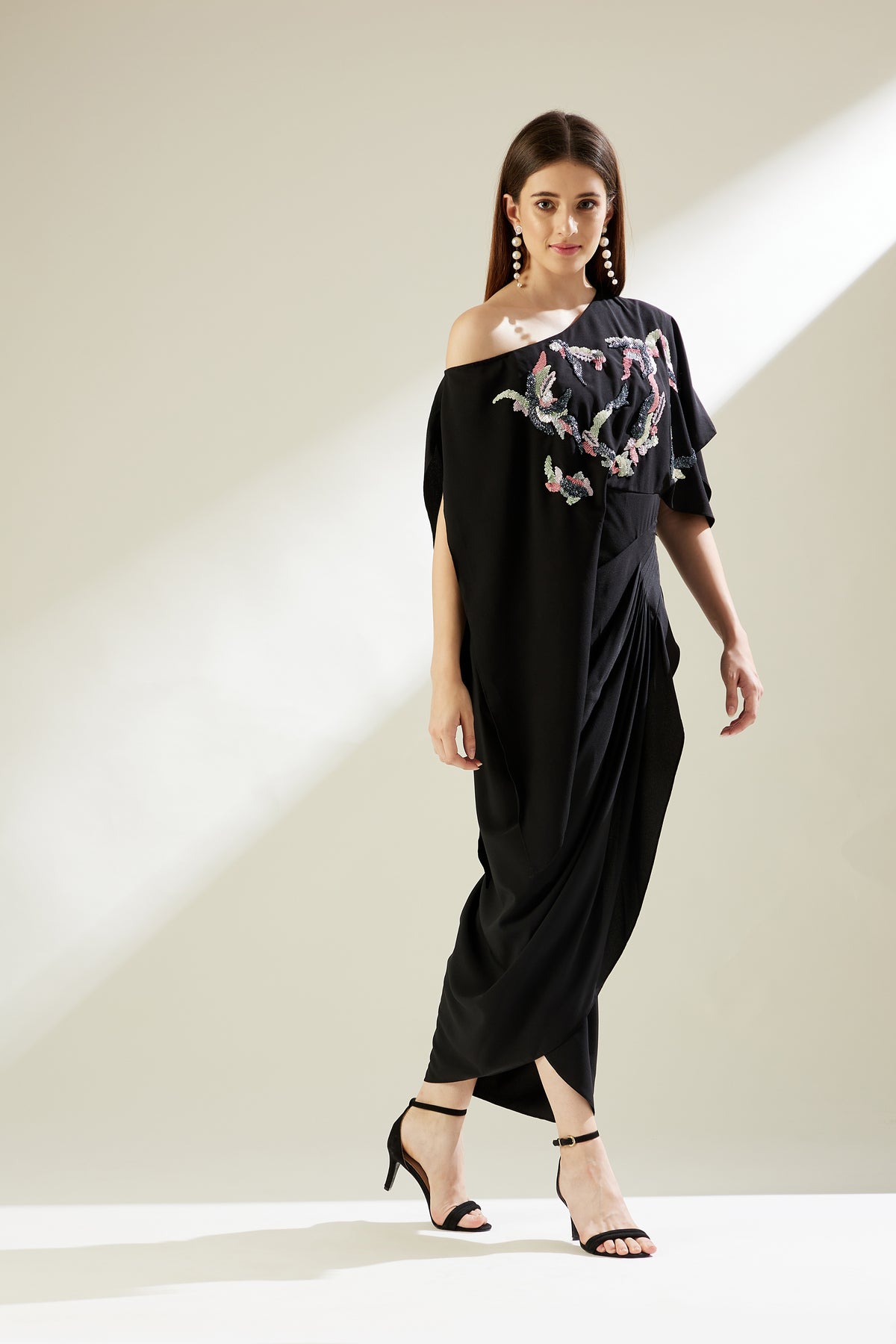 Star Cluster Drape Dress