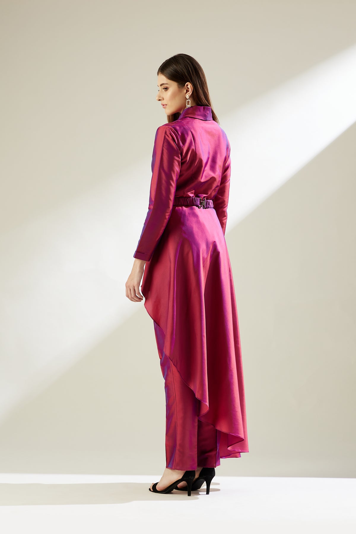 Fuchsia Drape Tunic Set