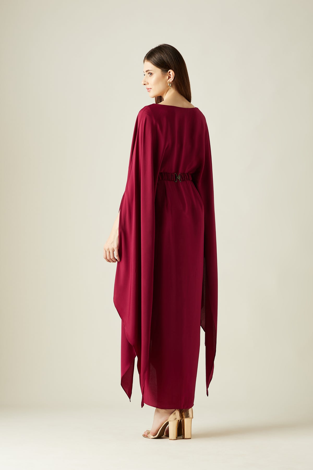 Ruby Ocean Drape Dress