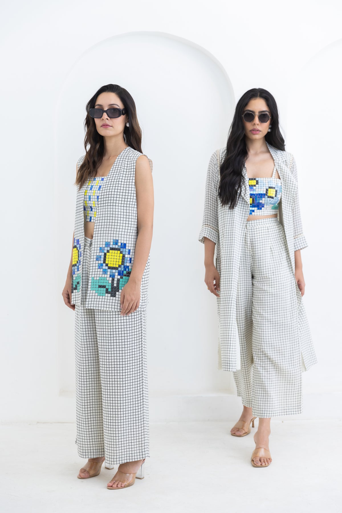 Grid Sunflower Co-Ord Set