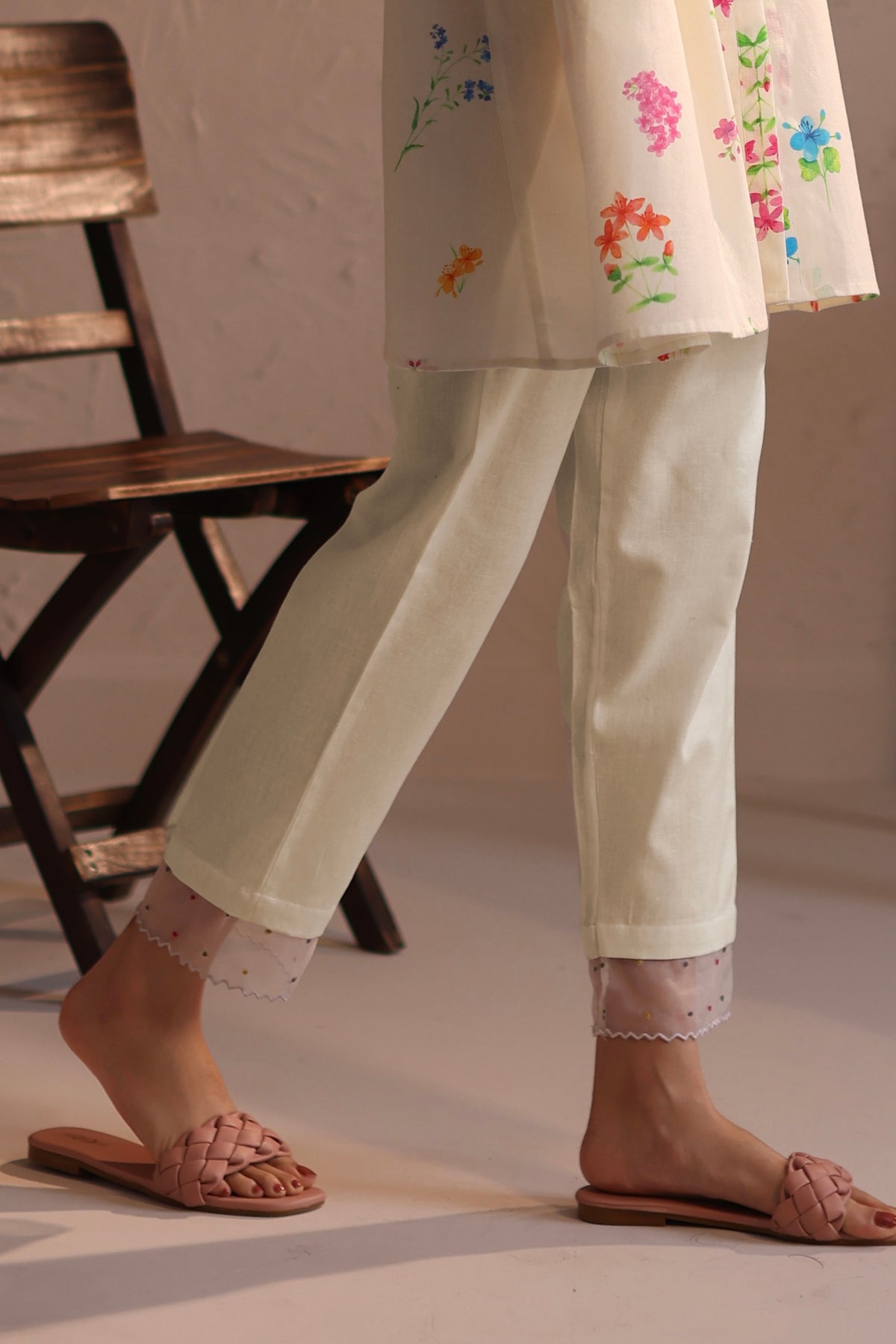 Ivory Stardust Pants