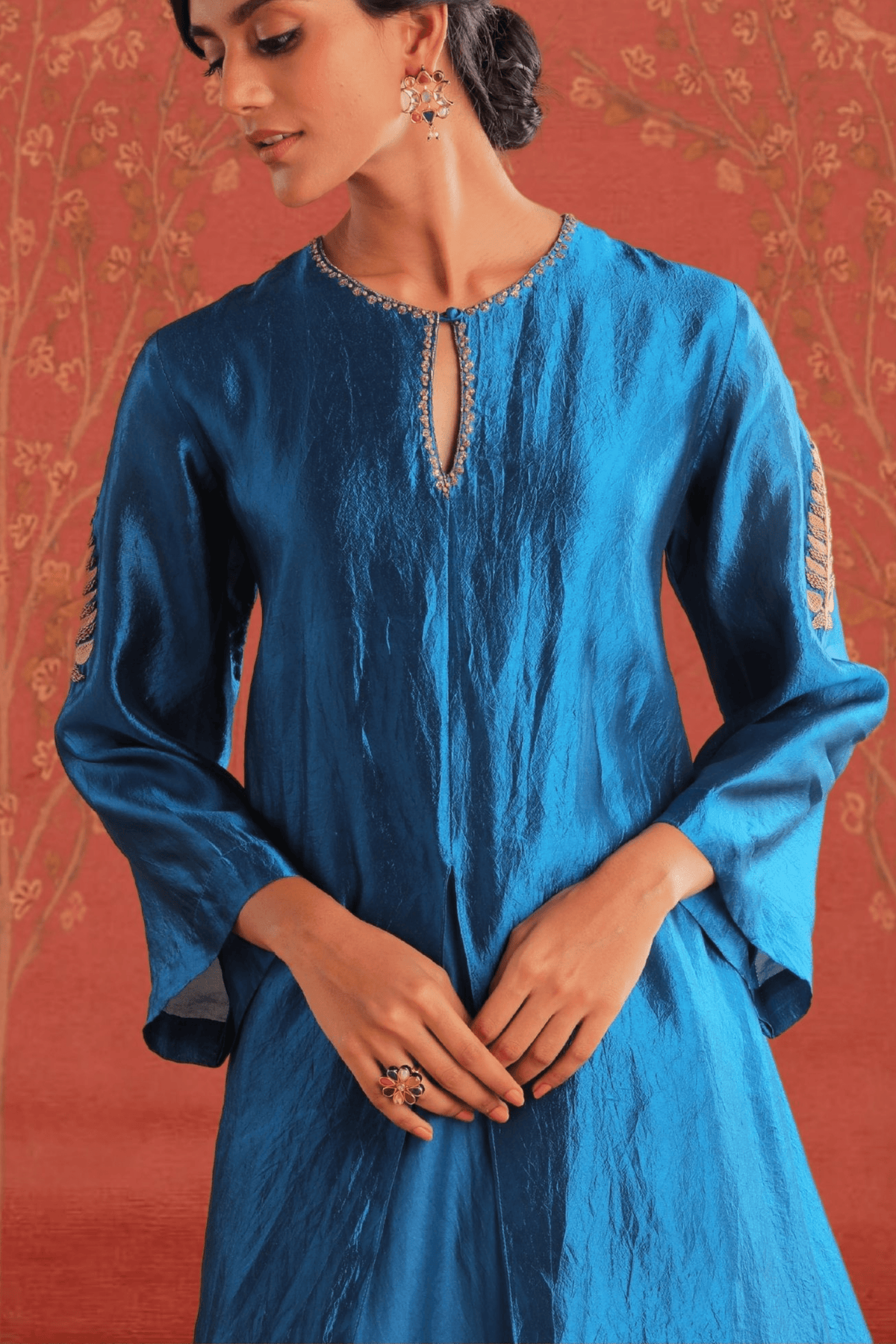 Circuler Double Layer Tunic Set