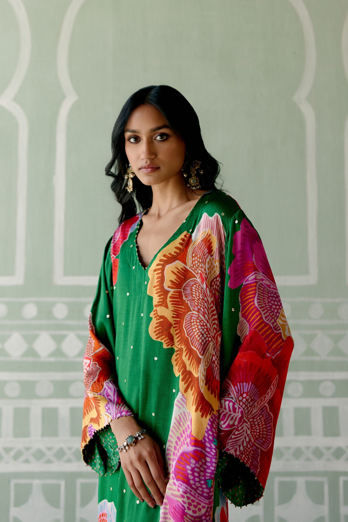 Emerald Floral Kurta Set