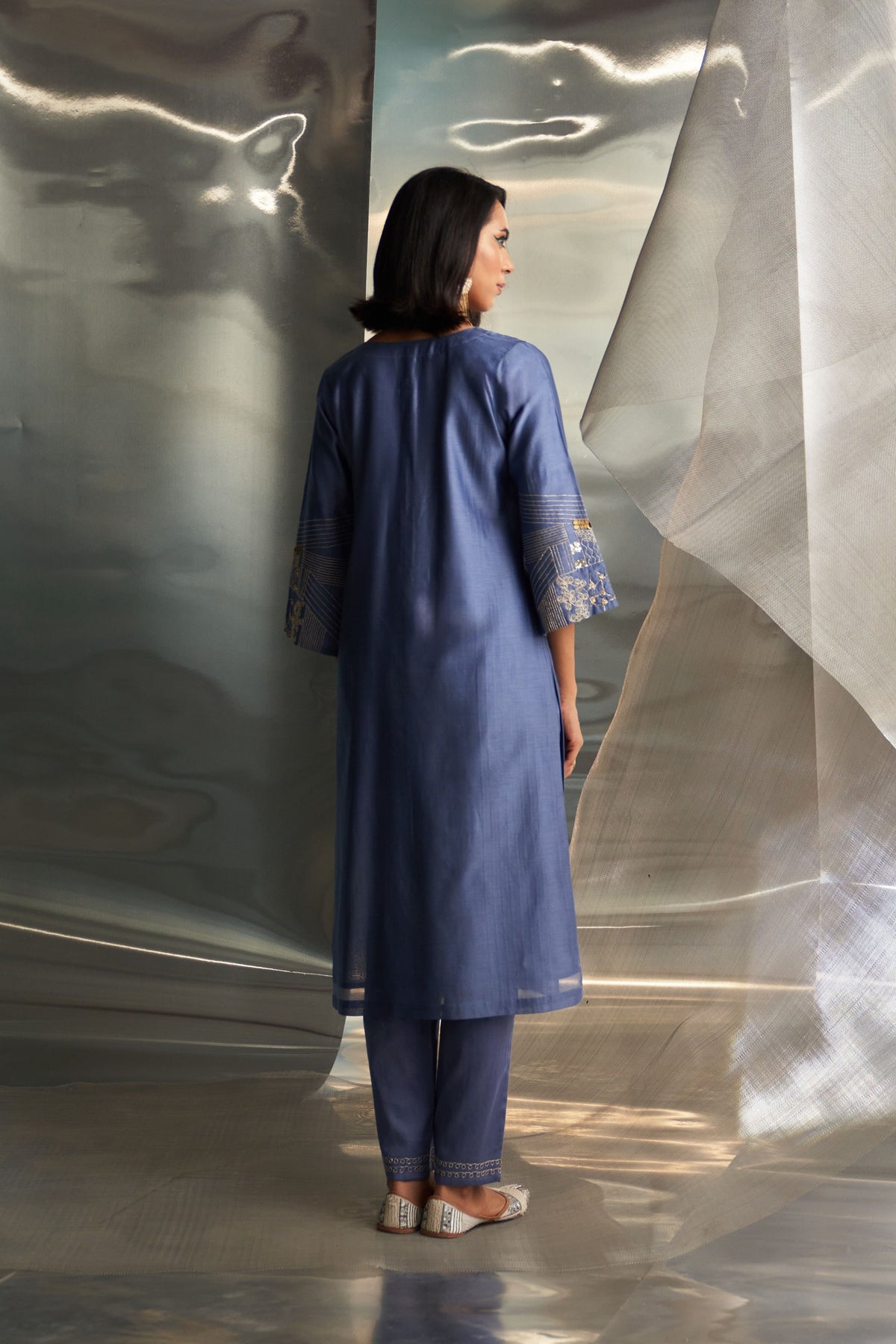 Egyptian Flared Sleeve Kurta Set