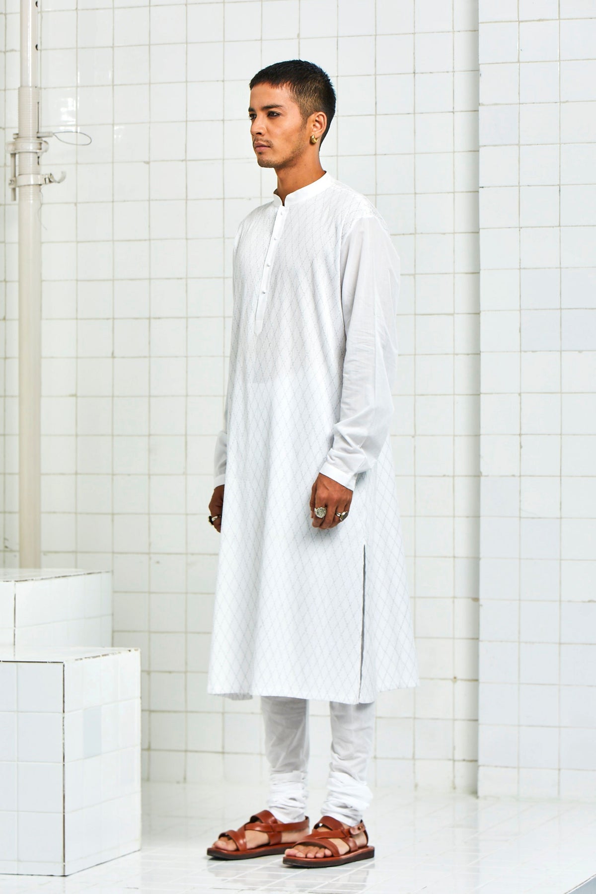 Khichan Pintuck Kurta Set