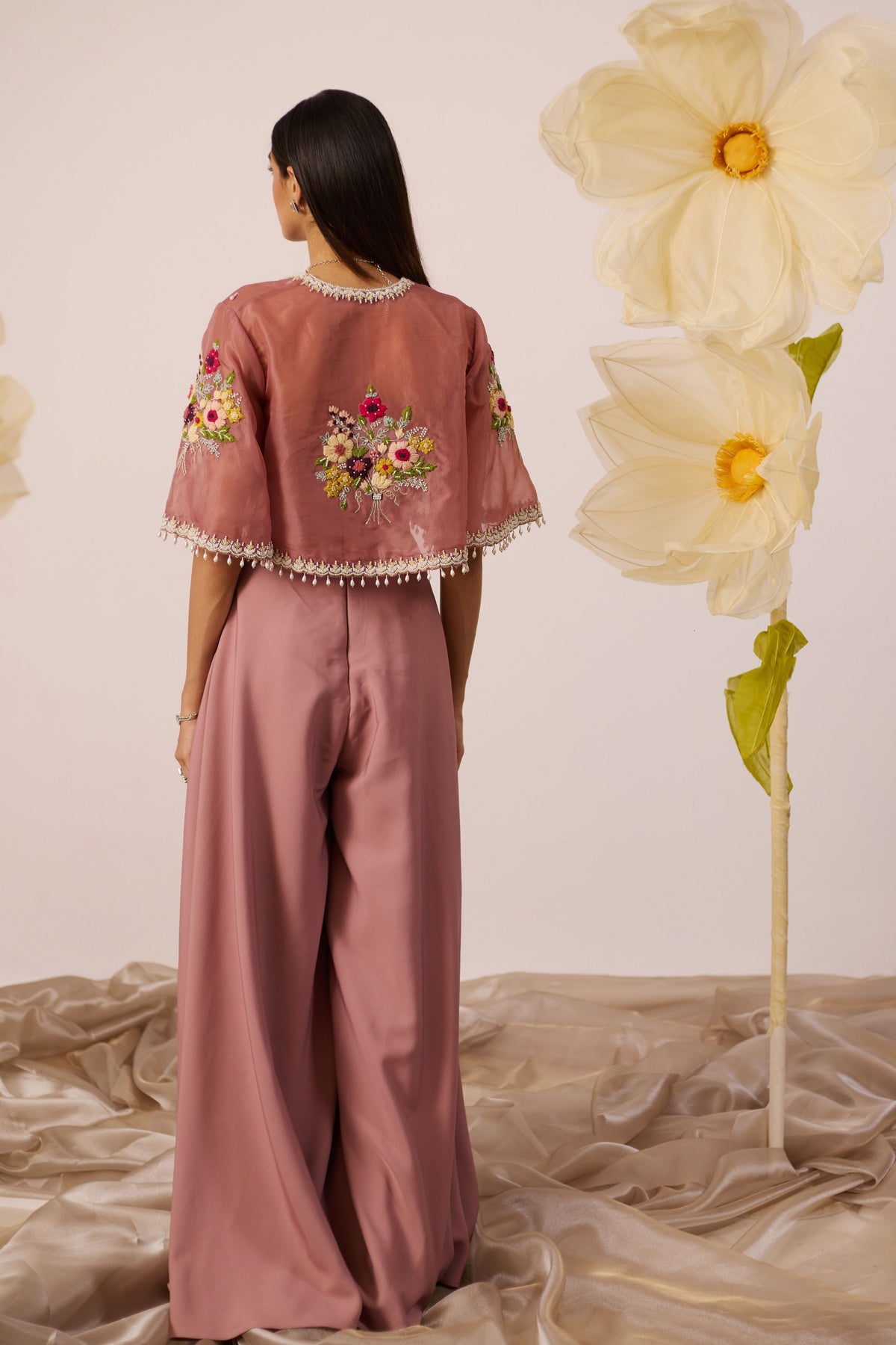 Brassica Jumpsuit With Cape