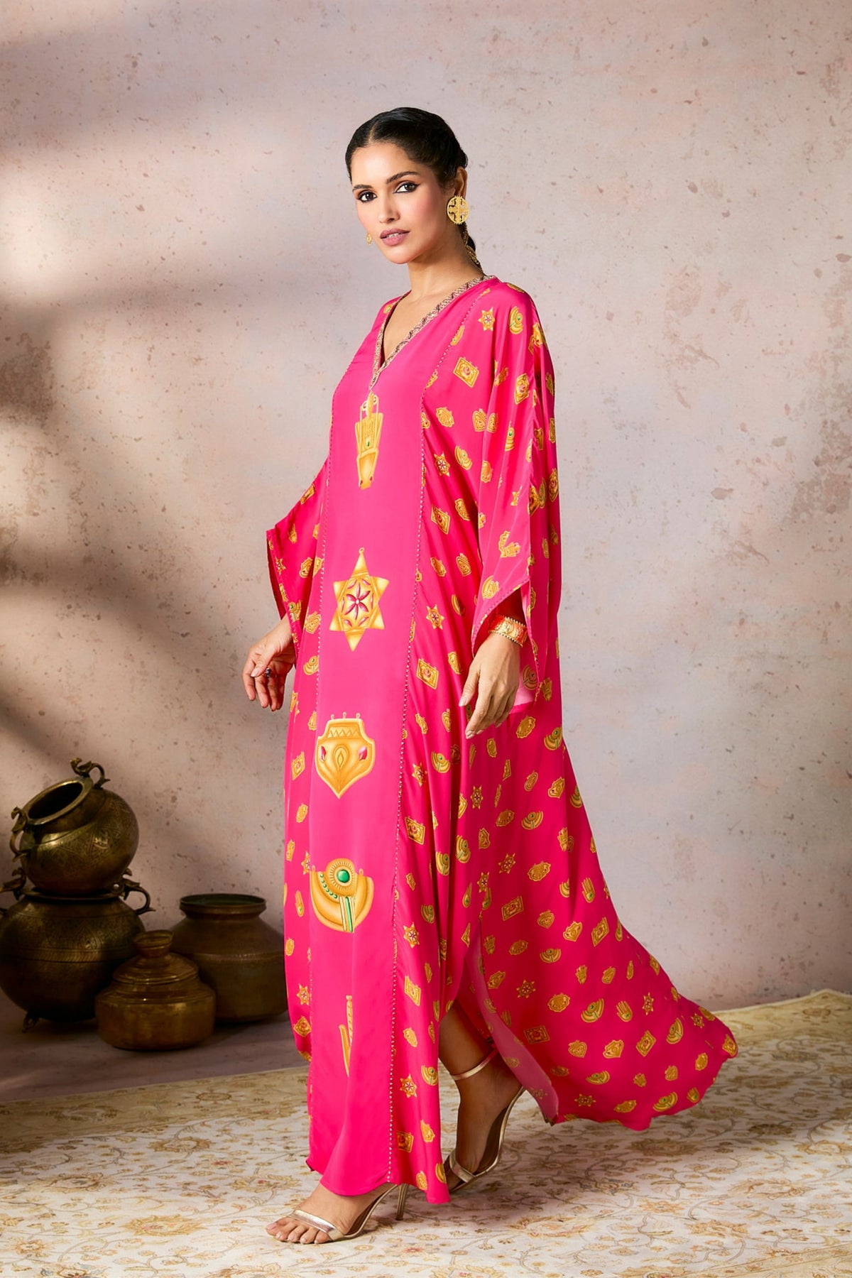 Pink Trinkets Kaftan