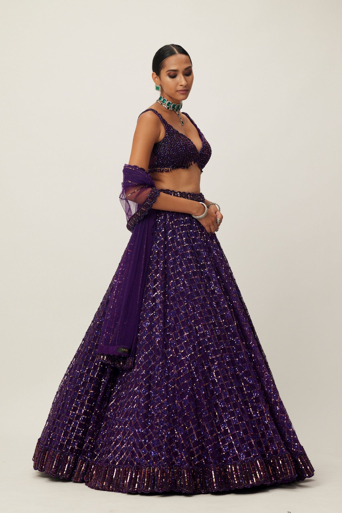 Royalty Purple Lehenga Set