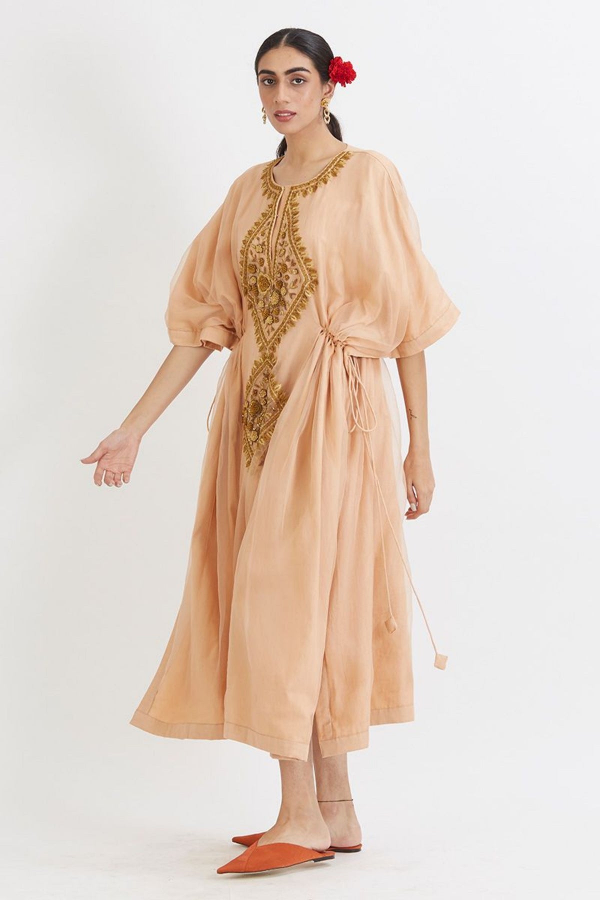 Zeenat Peach Kaftan