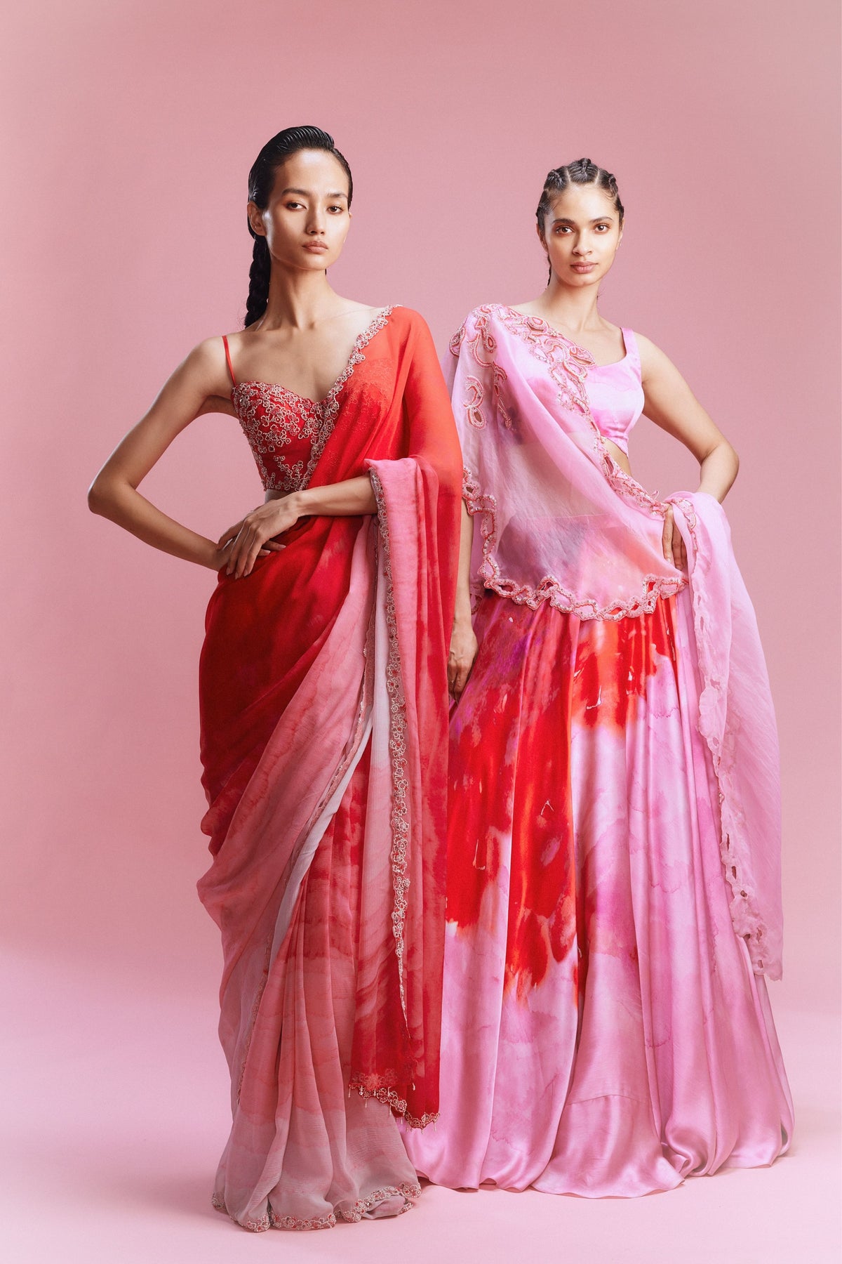 Sahana Fondant Pink Lehenga