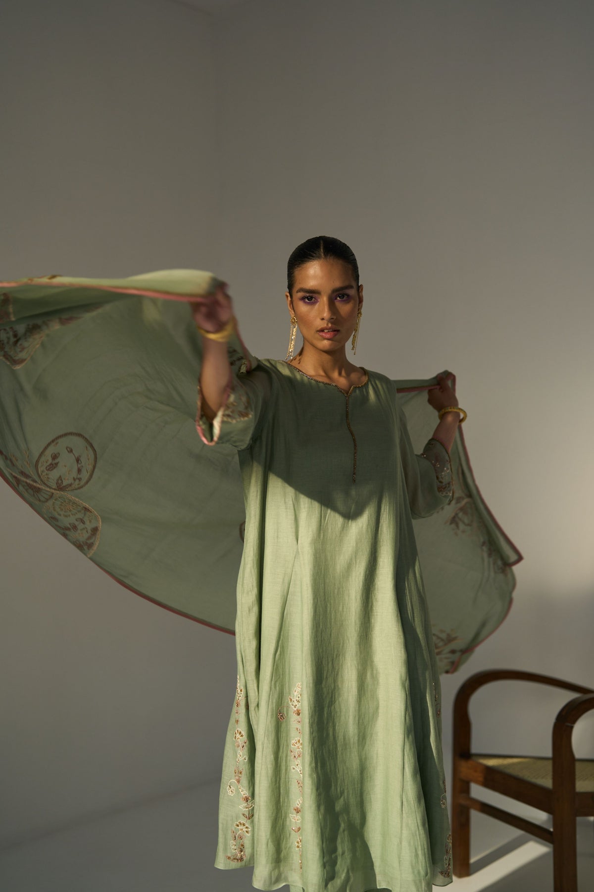 Green Husna Kurta