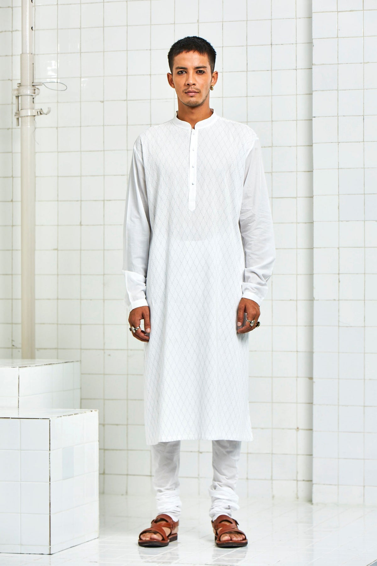 Khichan Pintuck Kurta Set