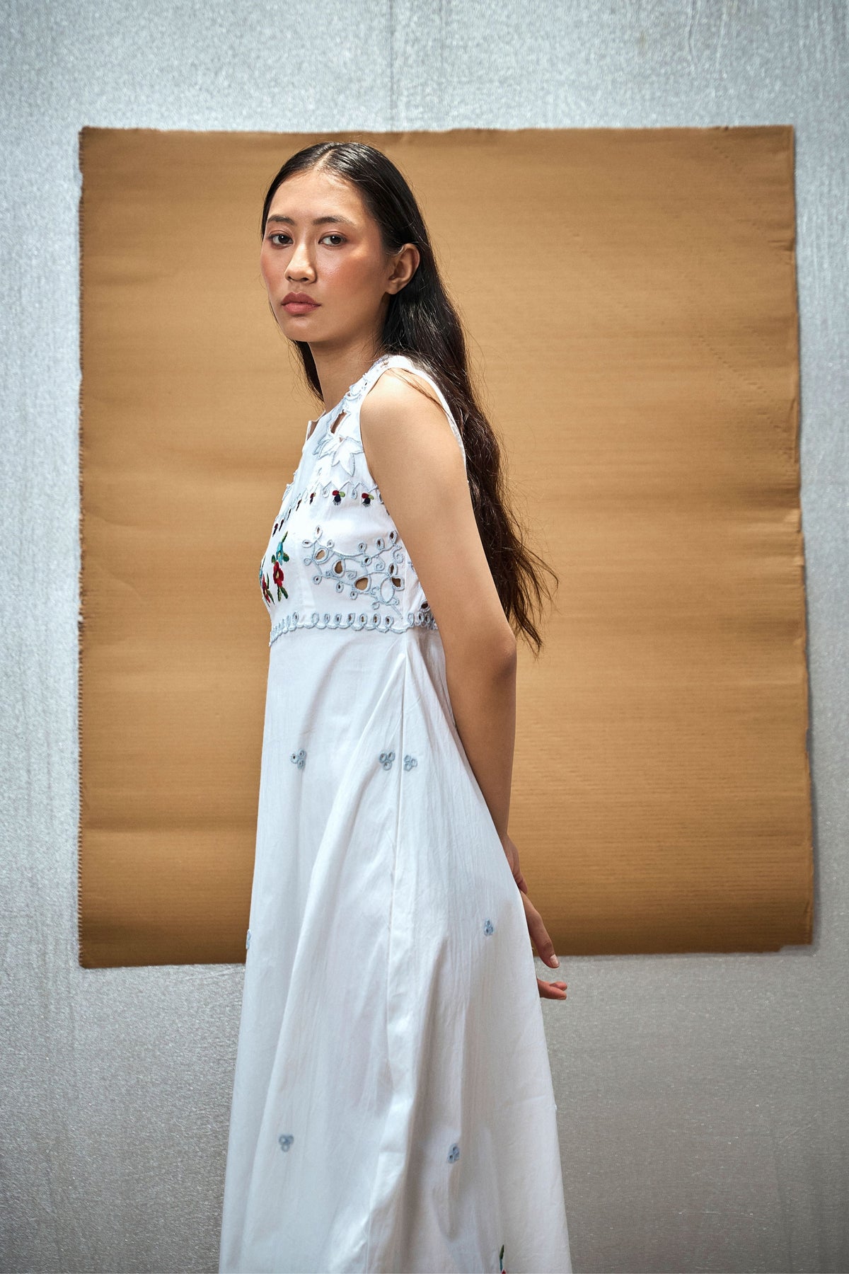 White Ink Dye  Dress