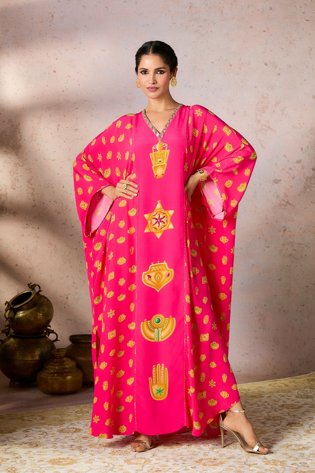 Pink Trinkets Kaftan