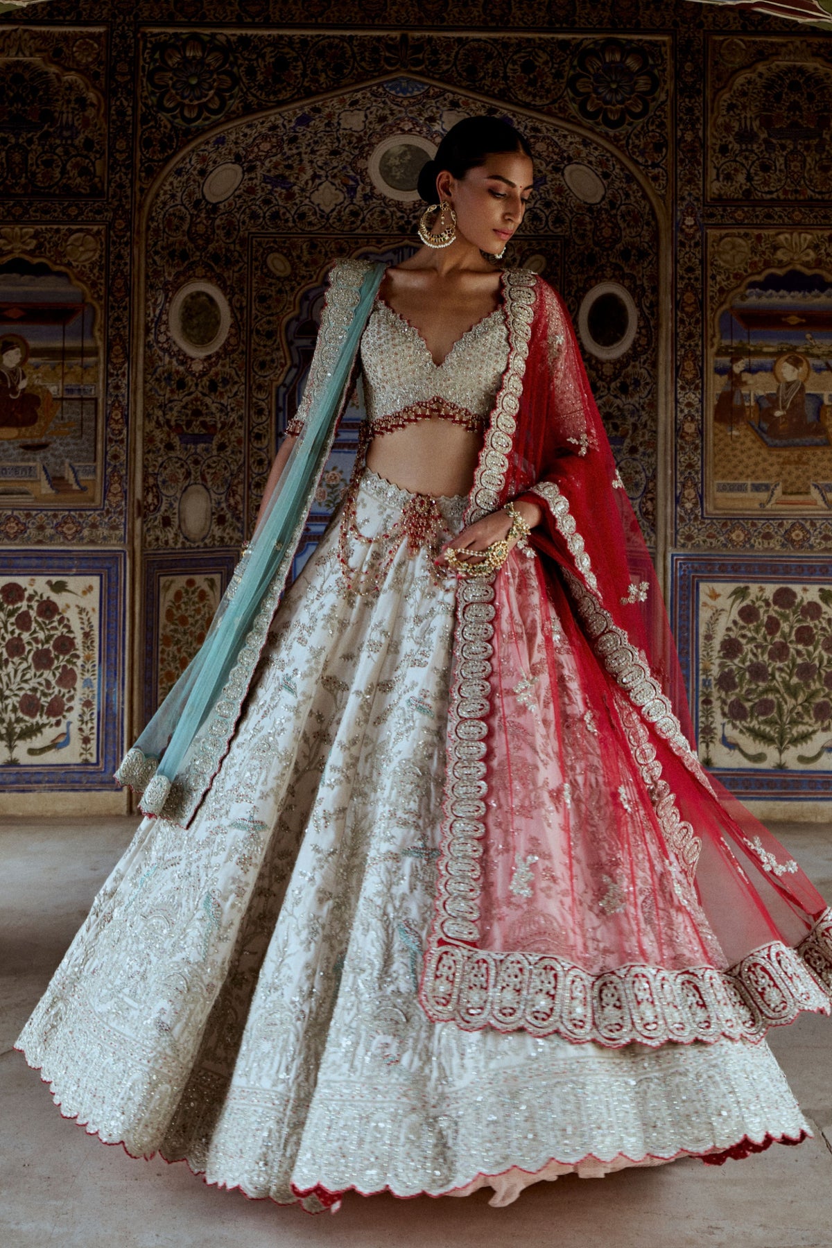 Silver Lehenga Choli Set