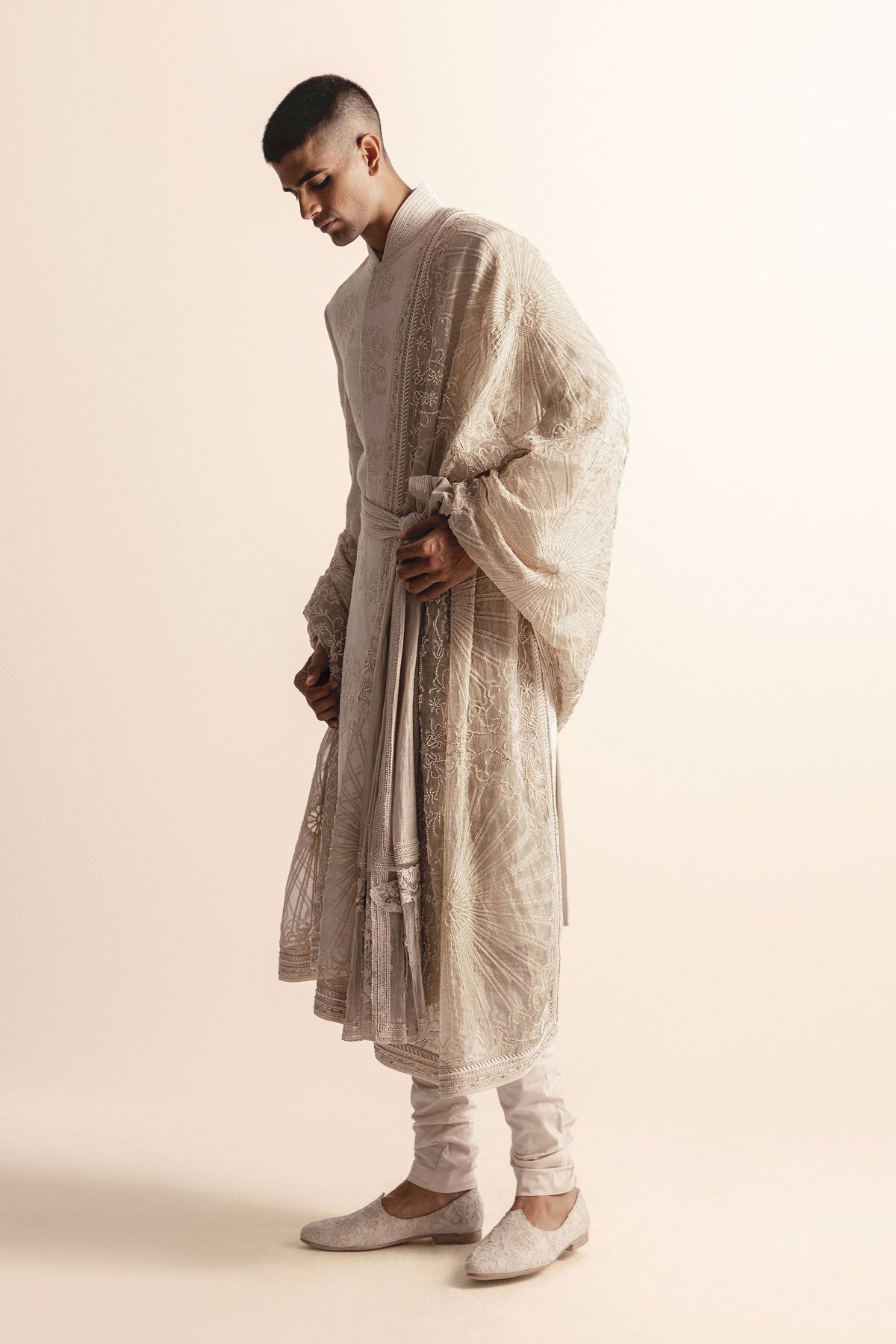 Ivory Sherwani Suit