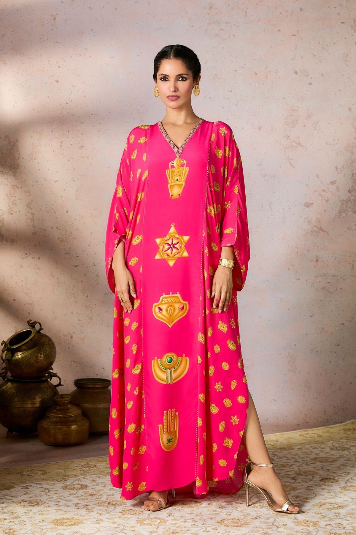 Pink Trinkets Kaftan