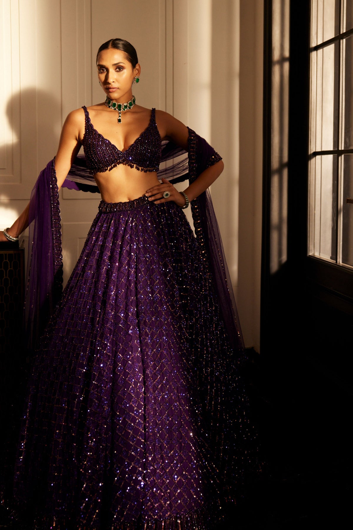 Royalty Purple Lehenga Set