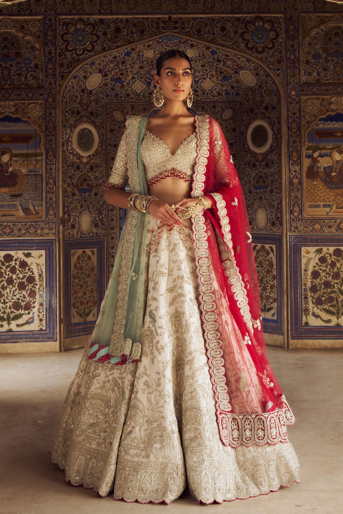 Silver Lehenga Choli Set