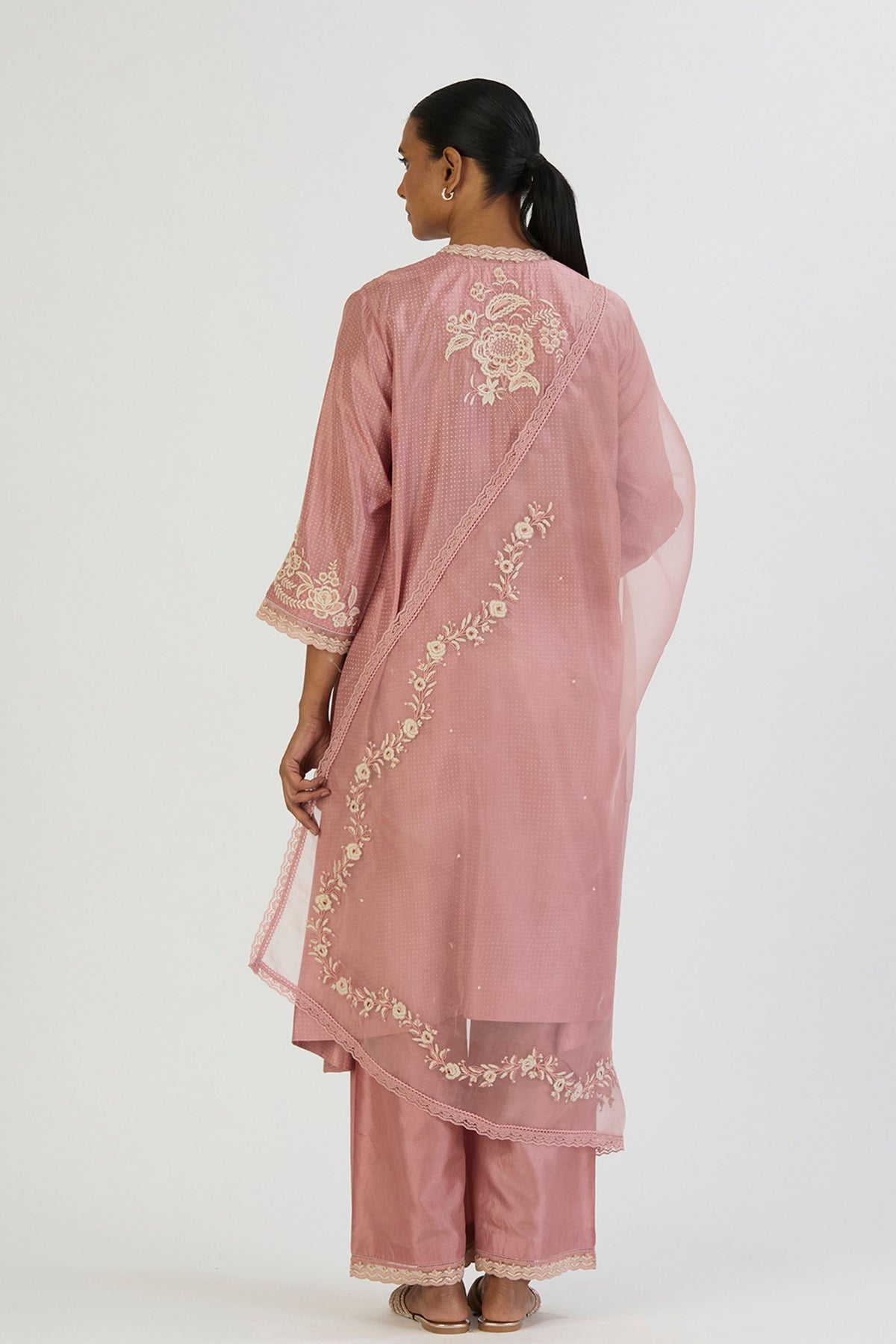 Pink Dhara Dupatta