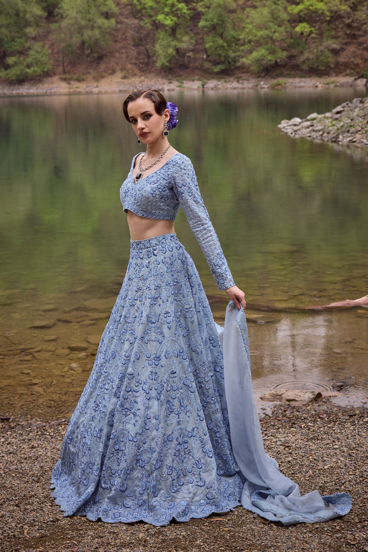 Sky Soiree Lehenga Set