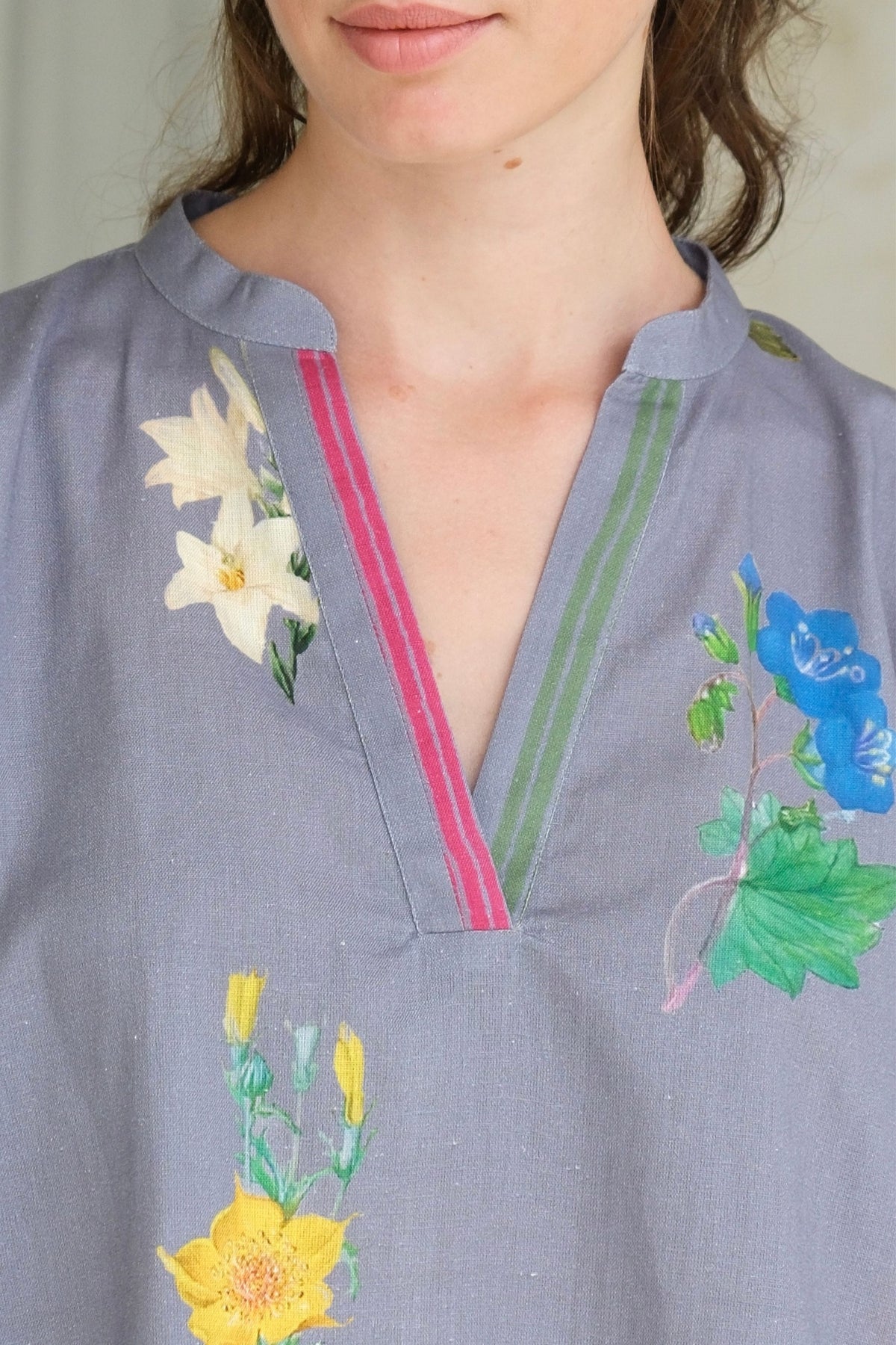 Marigold Periwinkle Tunic