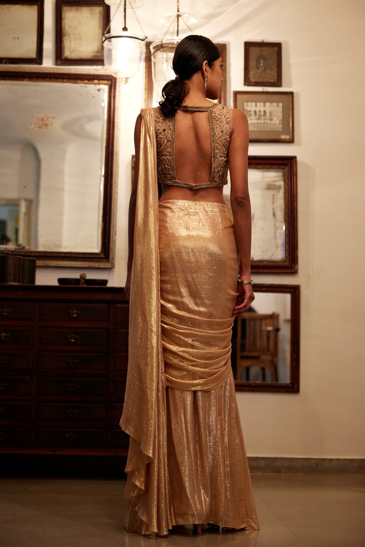 Noah Draped Saree Set