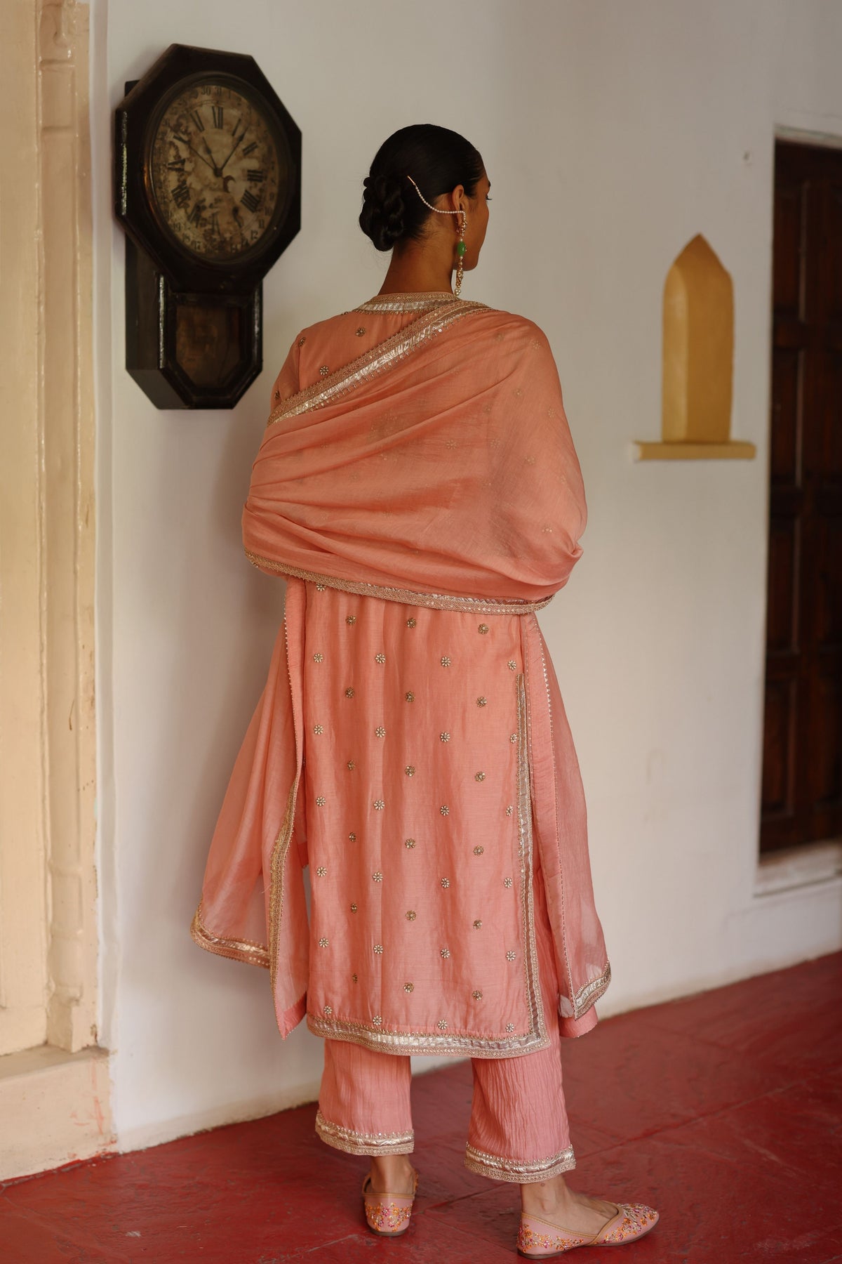 Halfmoon Pink Kurta Set