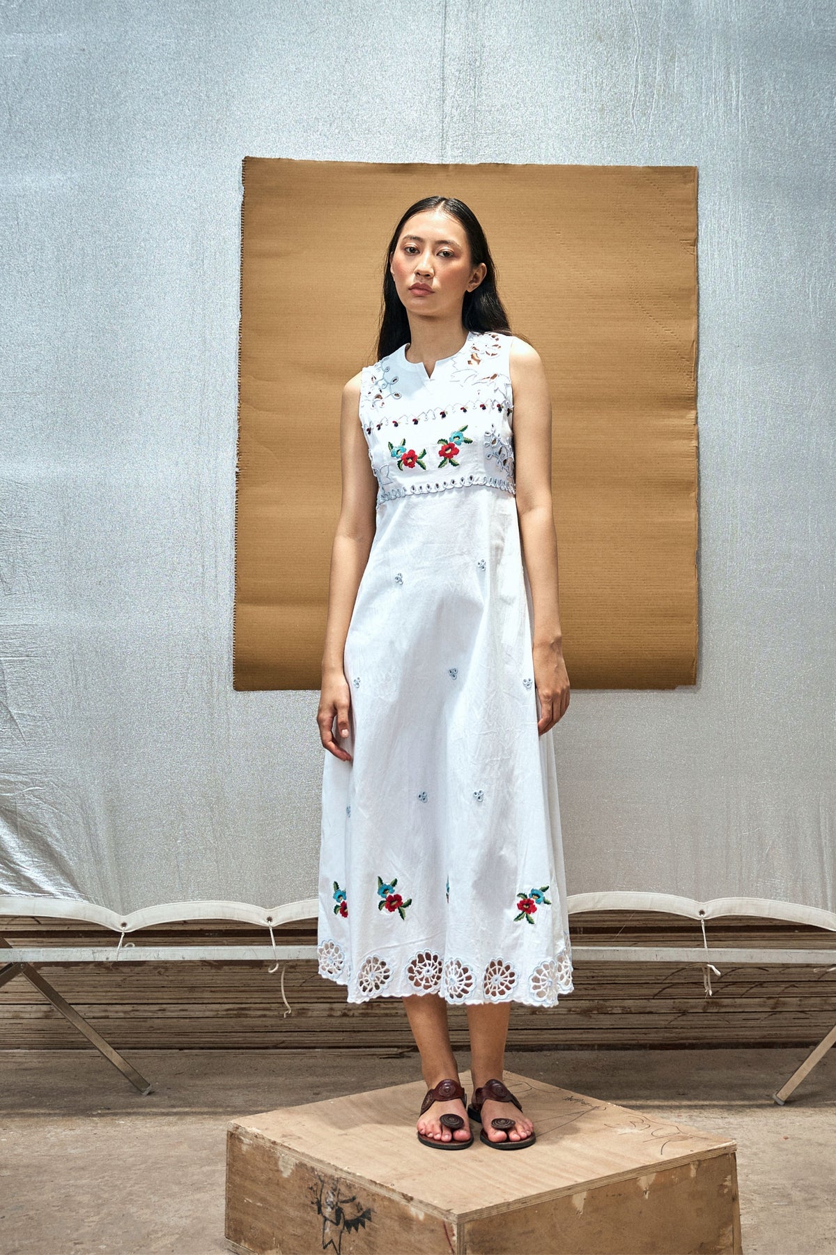 White Ink Dye  Dress