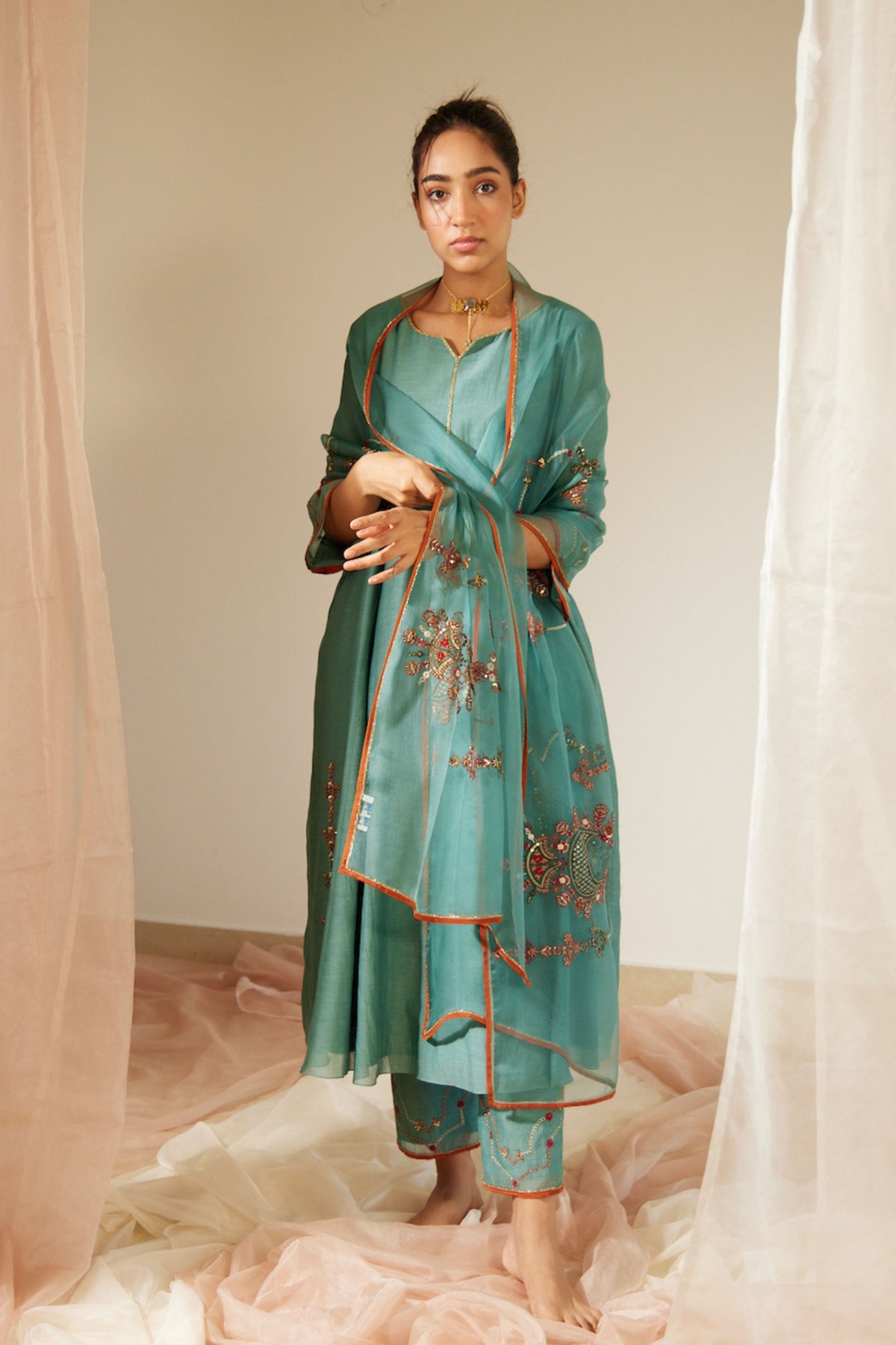 Blue Vrinda Dupatta