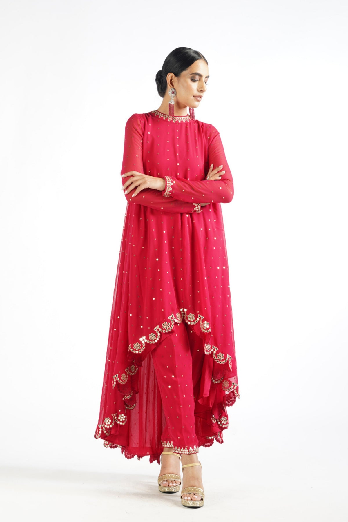 Crimson Red Kurta Set